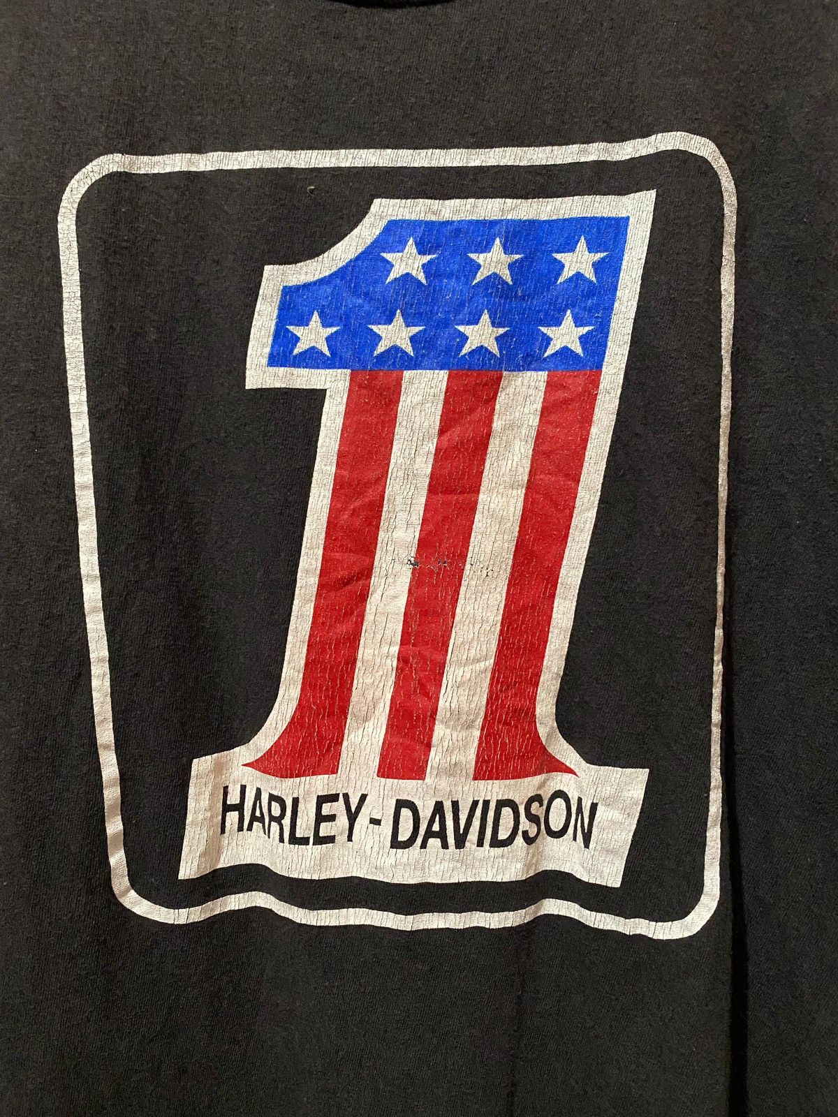 Harley Davidson × Vintage Vintage 70s Harley Davidson no. 1 Logo Size US M / EU 48-50 / 2 - 3 Thumbnail