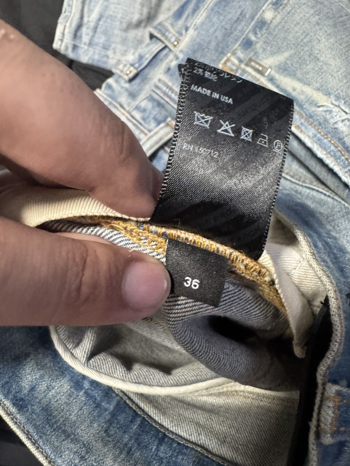 Amiri Amiri Plaid Mx-1 Clay indigo jeans Size US 36 / EU 52 - 5 Thumbnail