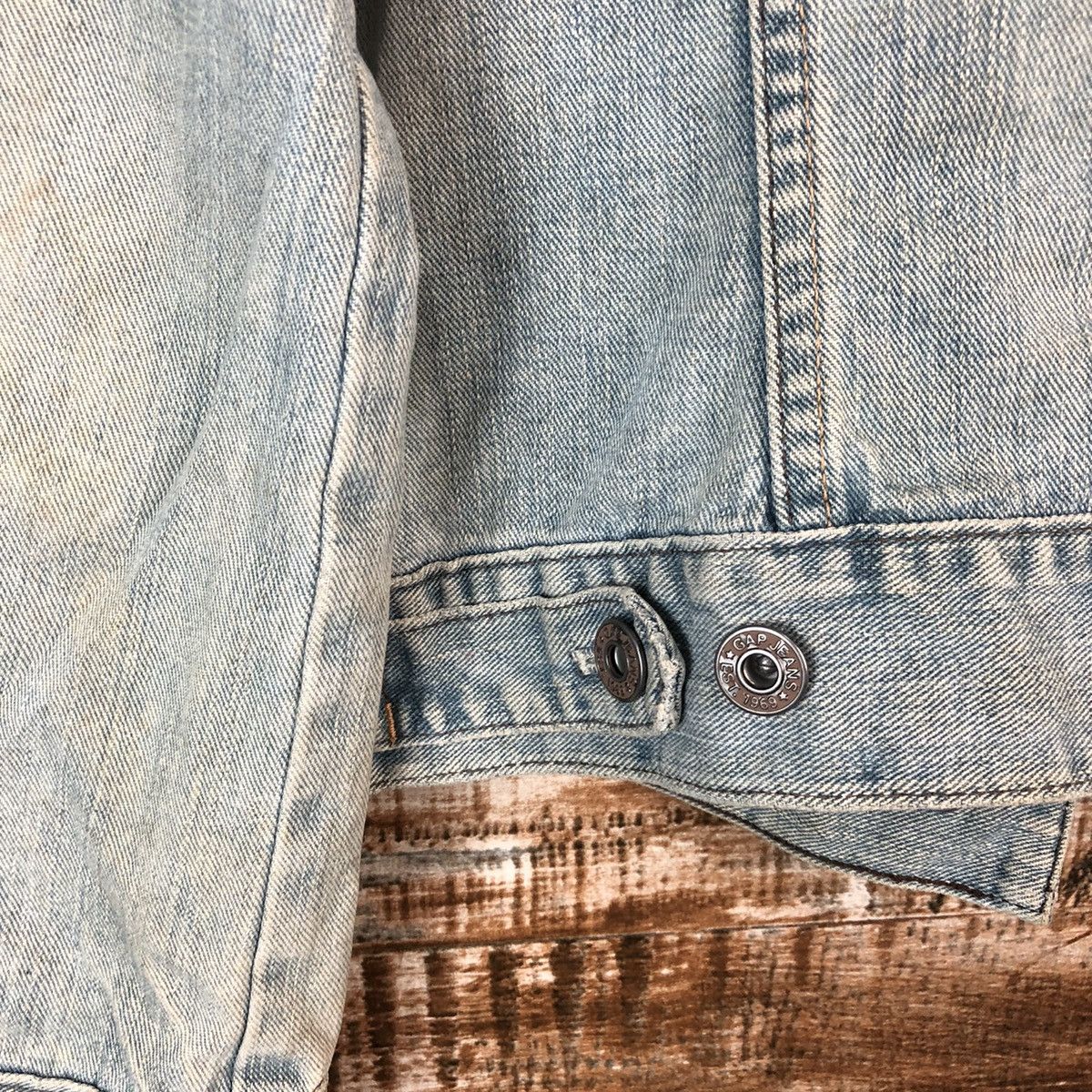 Gap × Vintage Vintage Denim Jacket Gap Blue #970 Size XXS / US 00 / IT 34 - 15 Thumbnail