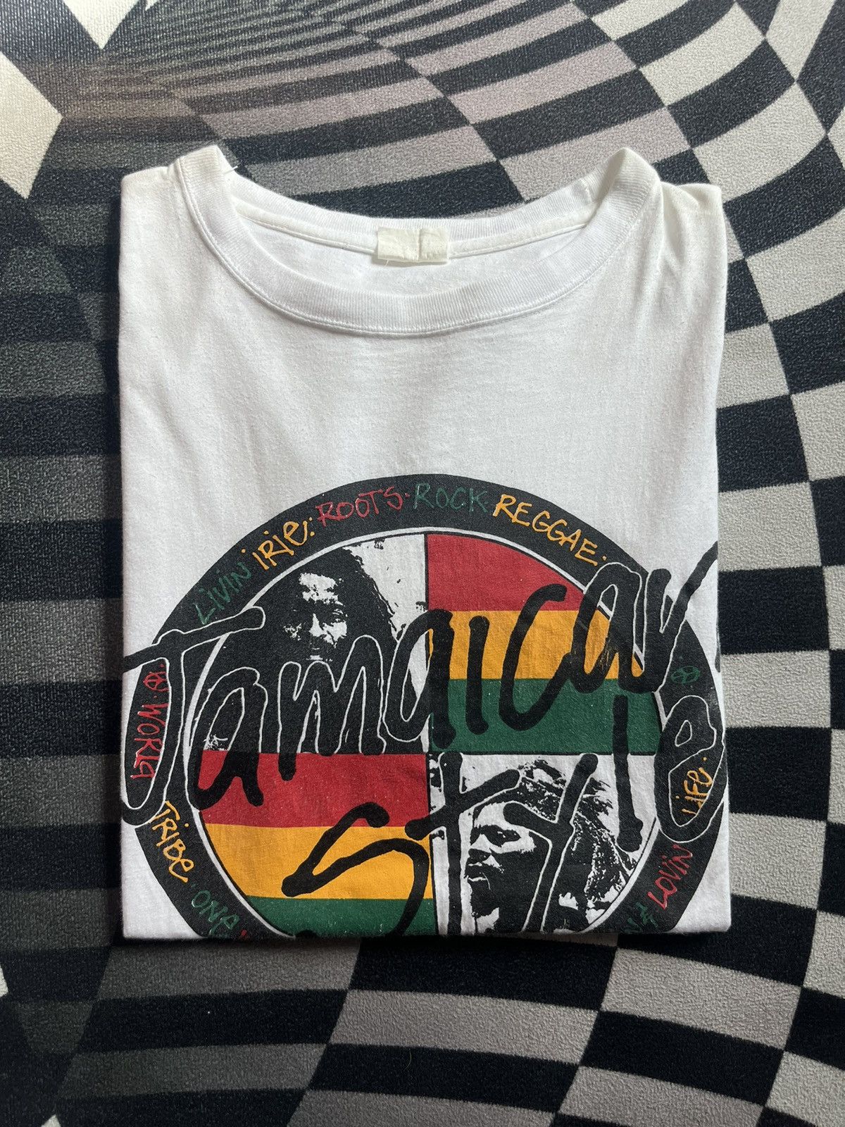 Band Tees Vintage Jamaican Style Reggae Peace Art work 90’s Tshirt Size US L / EU 52-54 / 3 - 1 Thumbnail