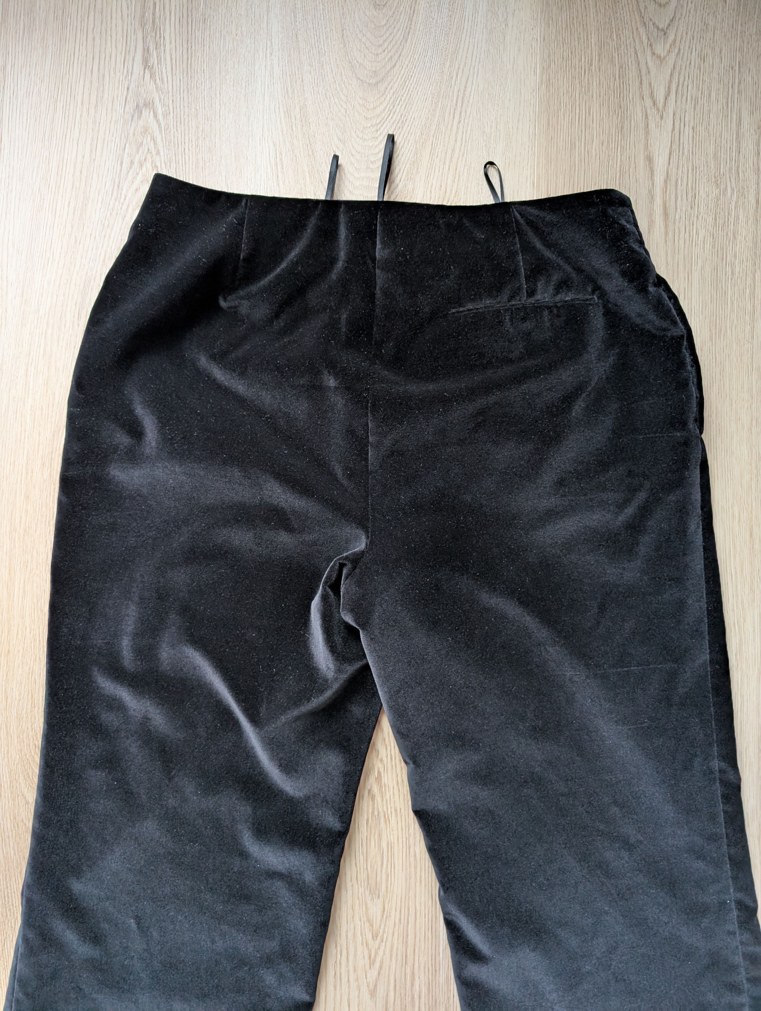 Jil Sander Jil Sander Wide Leg Black Velor Pants Womens Size 27" / US 4 / IT 40 - 8 Thumbnail