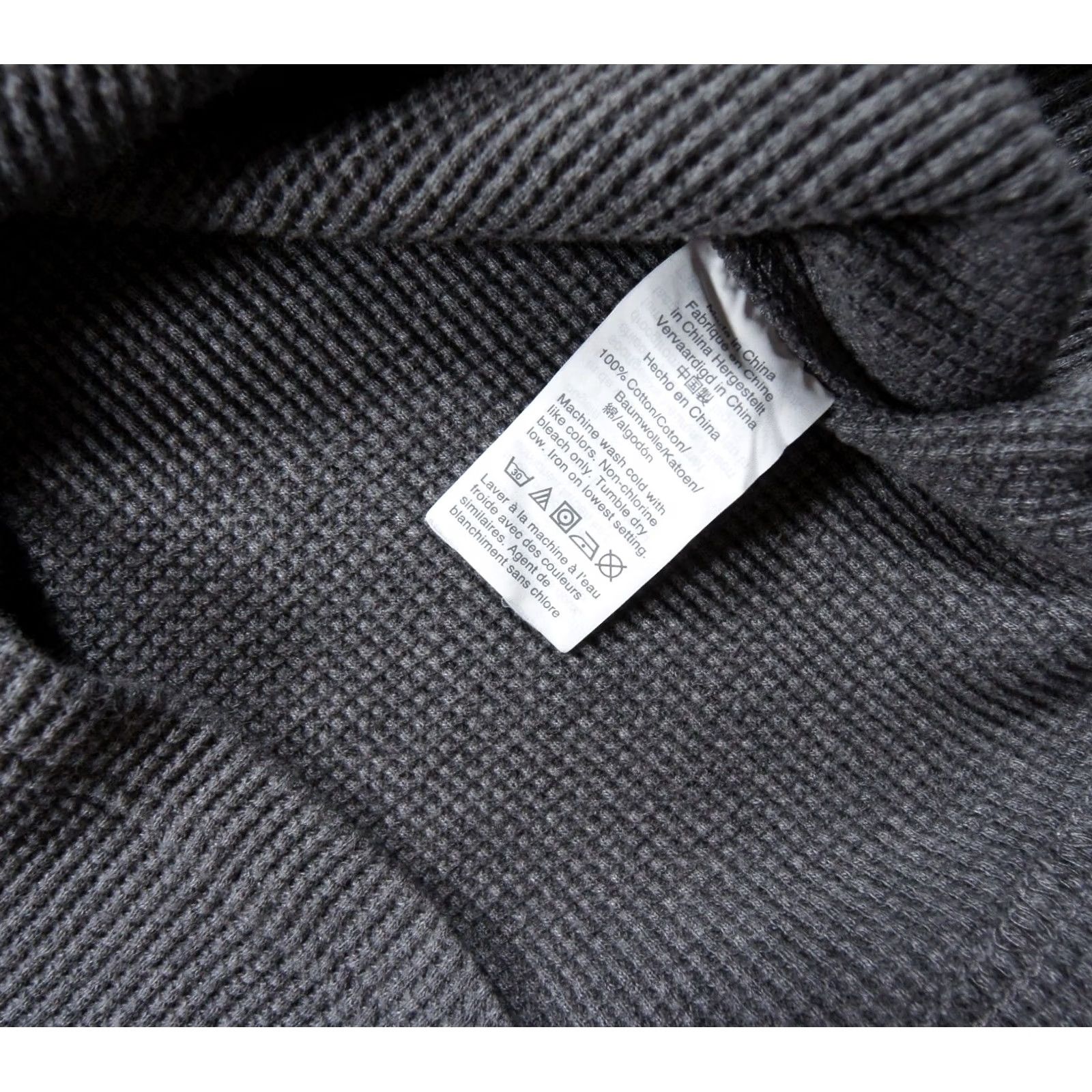 J.Crew JCrew Shirt Mens Large Gray Henley Long Sleeve Waffle Knit Thermal Outdoors Size US L / EU 52-54 / 3 - 6 Thumbnail