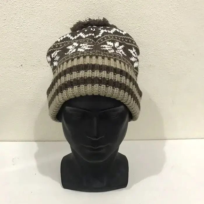 Japanese Brand Japanese Brand Bobble Beanie Hat Size ONE SIZE - 3 Thumbnail
