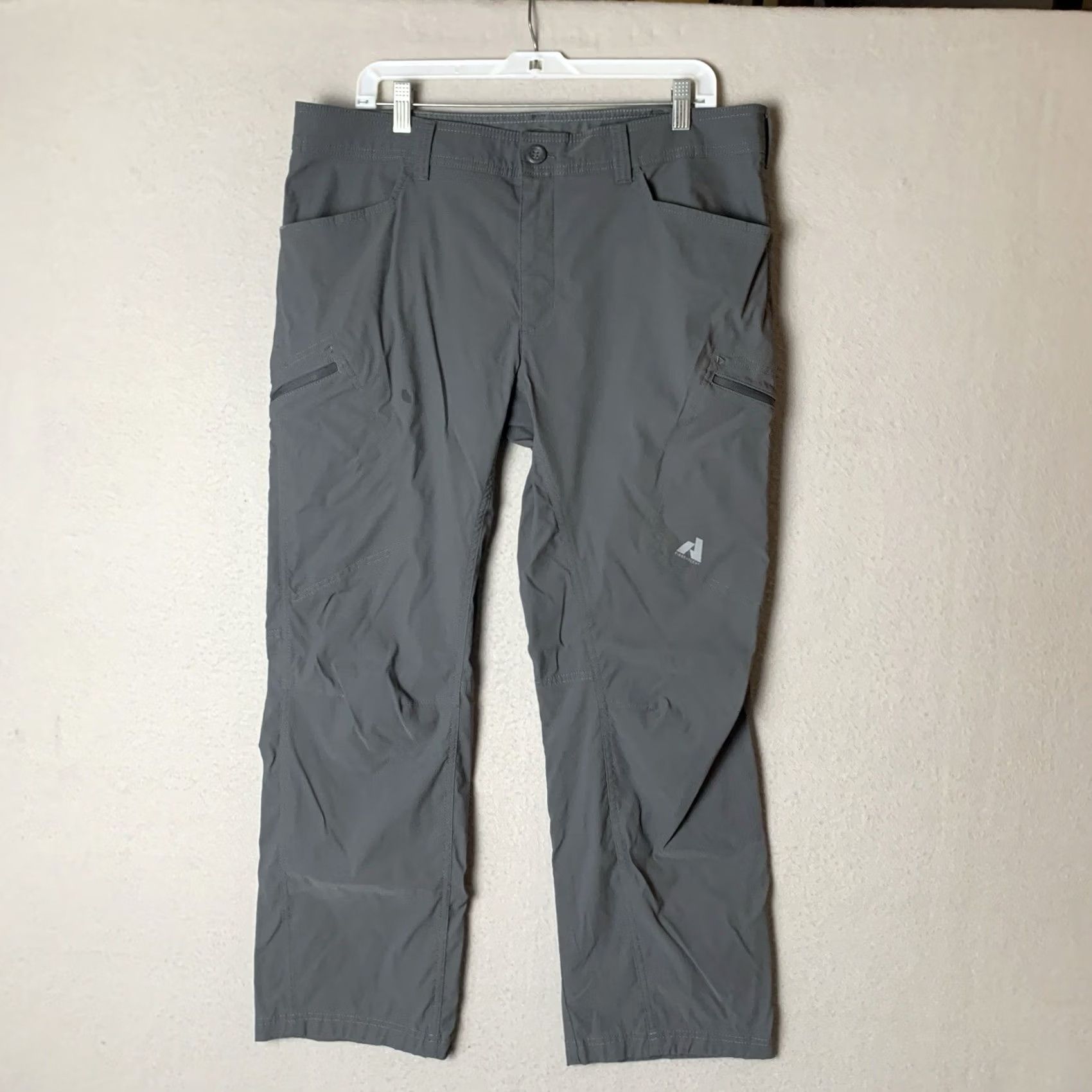 Eddie Bauer Eddie Bauer First Ascent Pants Mens 38x30 Gray Cargo Performance Hiking Size US 38 / EU 54 - 2 Thumbnail