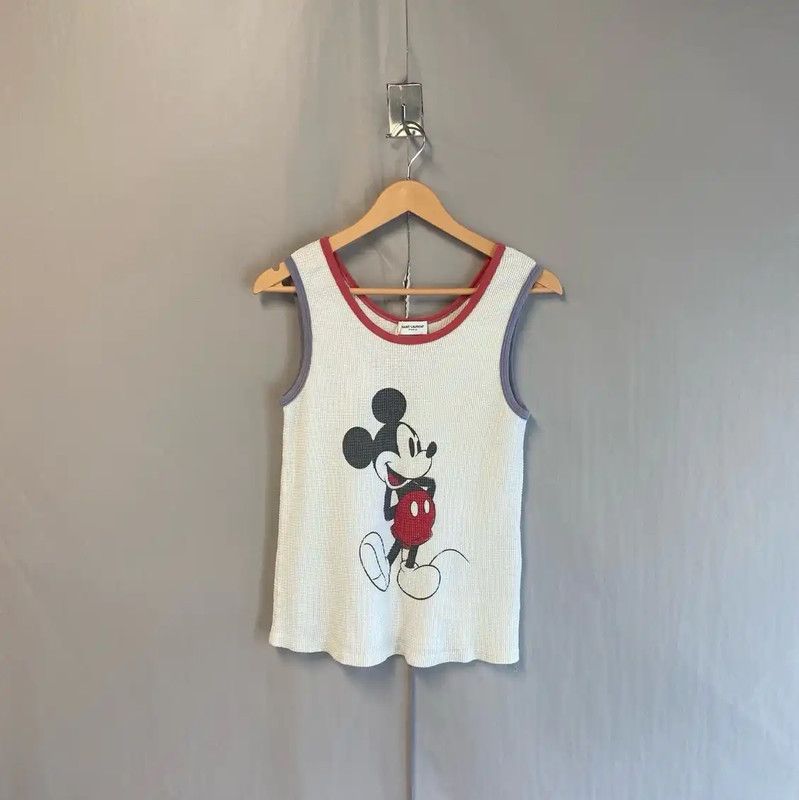 Yves Saint Laurent YSL White Knitted Women's Top Size M 0089 Size M / US 6-8 / IT 42-44 - 1 Thumbnail