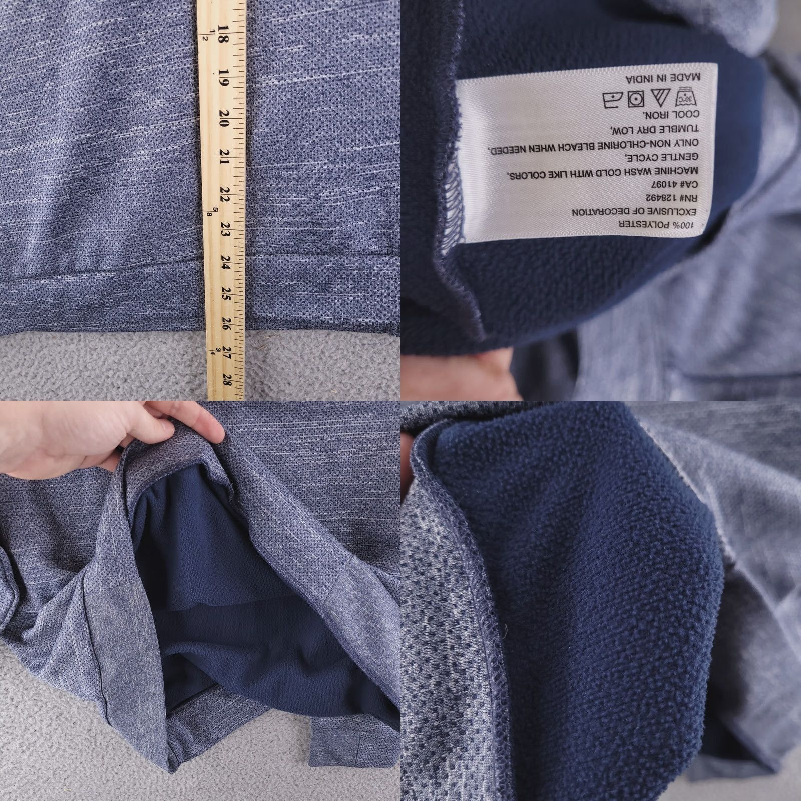 Vintage Greg Norman Sweater Mens Large Blue Quarter Zip Heather Golf Performance Size US L / EU 52-54 / 3 - 8 Thumbnail