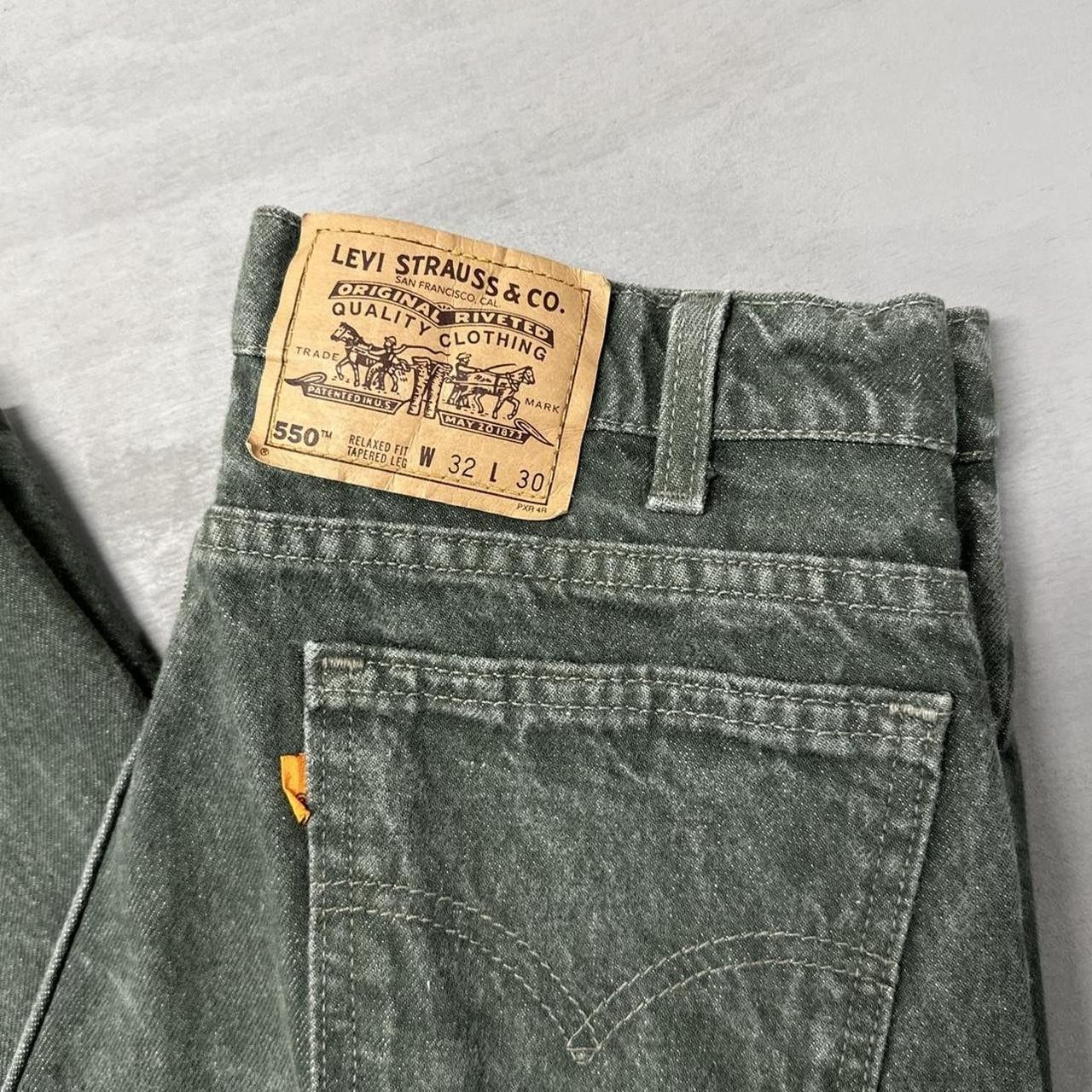 Levi's × Levi's Vintage Clothing Vintage Orange Tab Levi’s 550 Green Jeans 30 x 29 Size US 30 / EU 46 - 2 Thumbnail