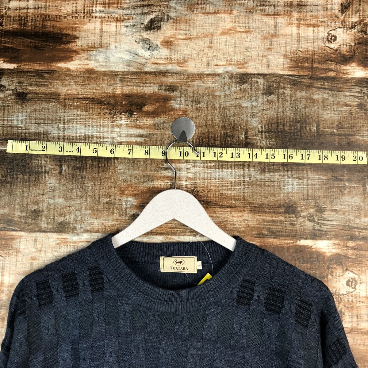 Vintage Tua Tara Dark Blue Stripe Knitwear sweatshirt #A1517 Size US L / EU 52-54 / 3 - 4 Thumbnail
