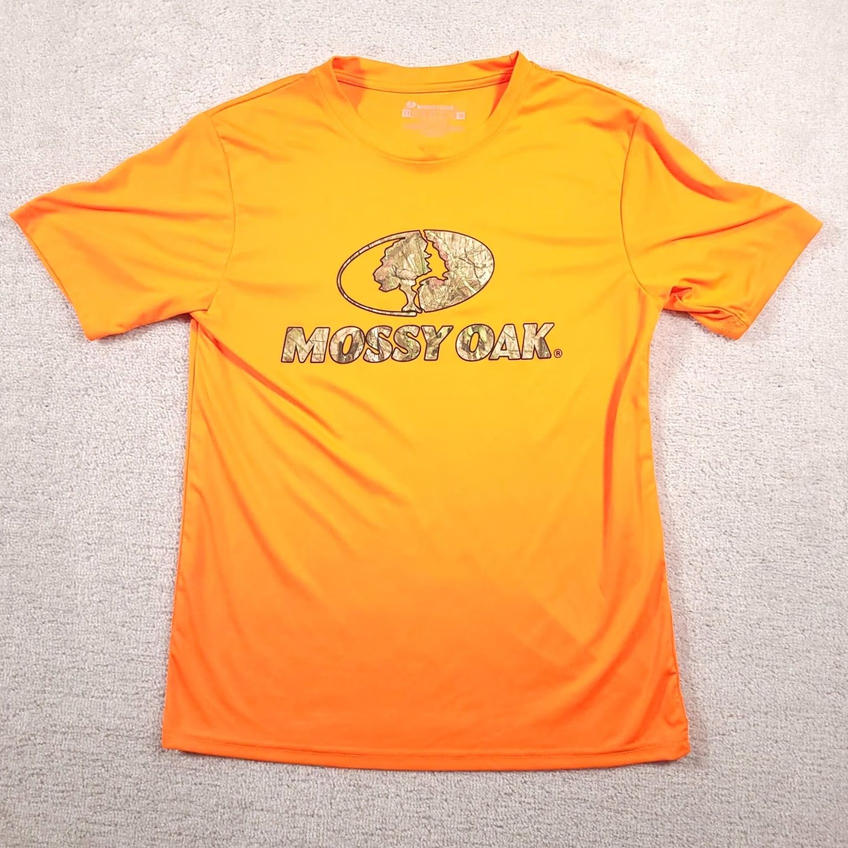 Vintage Mossy Oak Shirt Mens Medium Orange Staghorn Creek Short Sleeve Camo Logo Outdoor Size US M / EU 48-50 / 2 - 2 Thumbnail