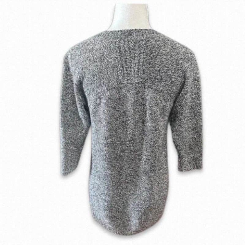 Other Lilla P Pullover Sweater 3/4 Sleeve Heathered Gray Womens XS Size XS / US 0-2 / IT 36-38 - 4 Thumbnail