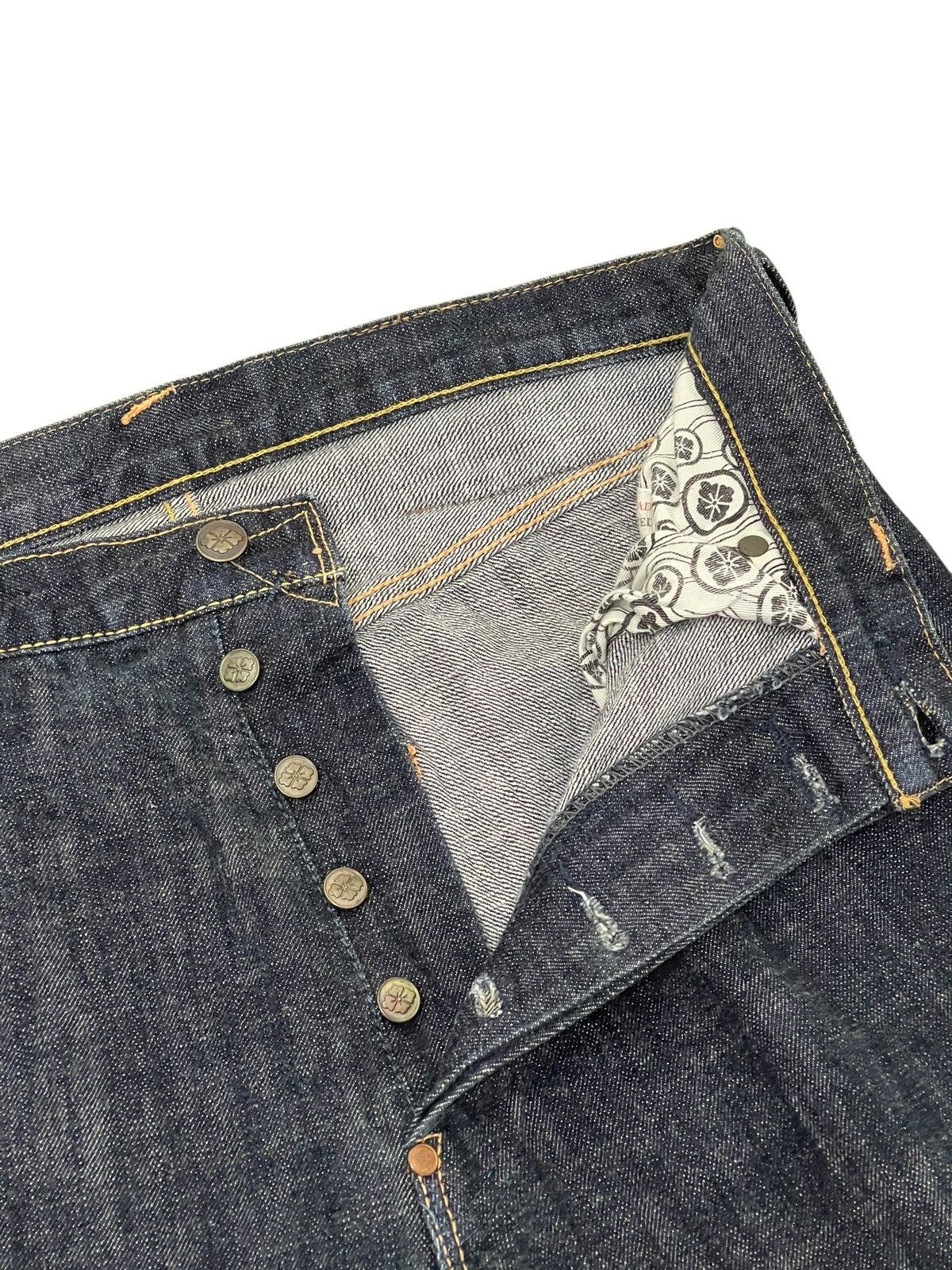 Evisu Wide Loose Jeans Y2K Evisu Yamane Handpainted 3🟦 Size US 33 - 17 Thumbnail