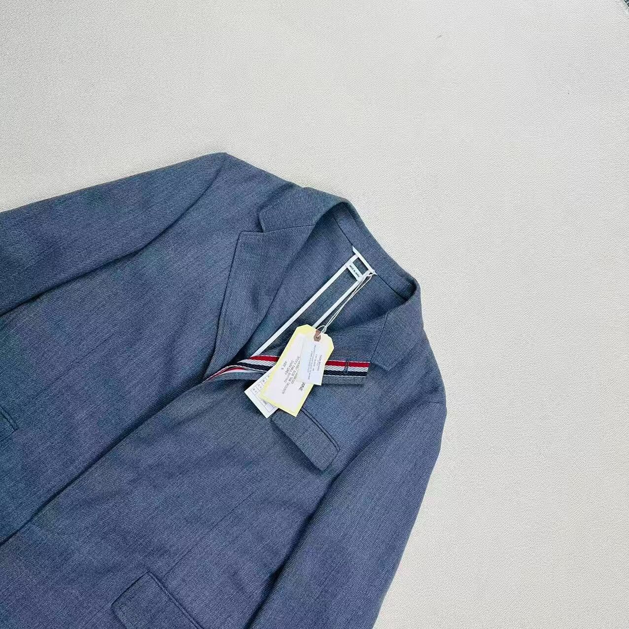 Thom Browne thombrowne three-color striped wool trench coat Size US L / EU 52-54 / 3 - 3 Thumbnail