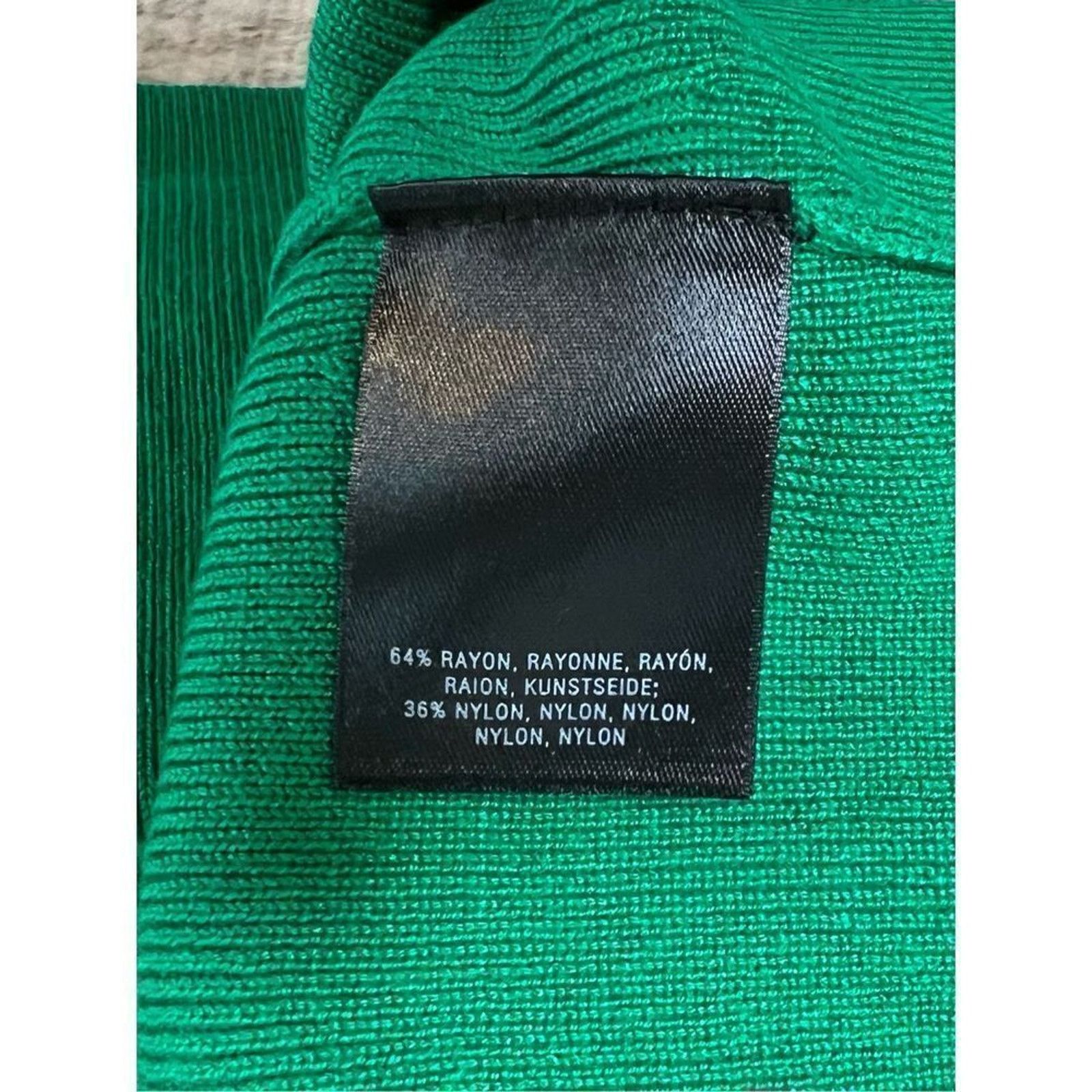 Anthropologie Ett:wa Anthropologie Green Ribbed Knit Pullover SMALL Preppy Size S / US 4 / IT 40 - 10 Thumbnail