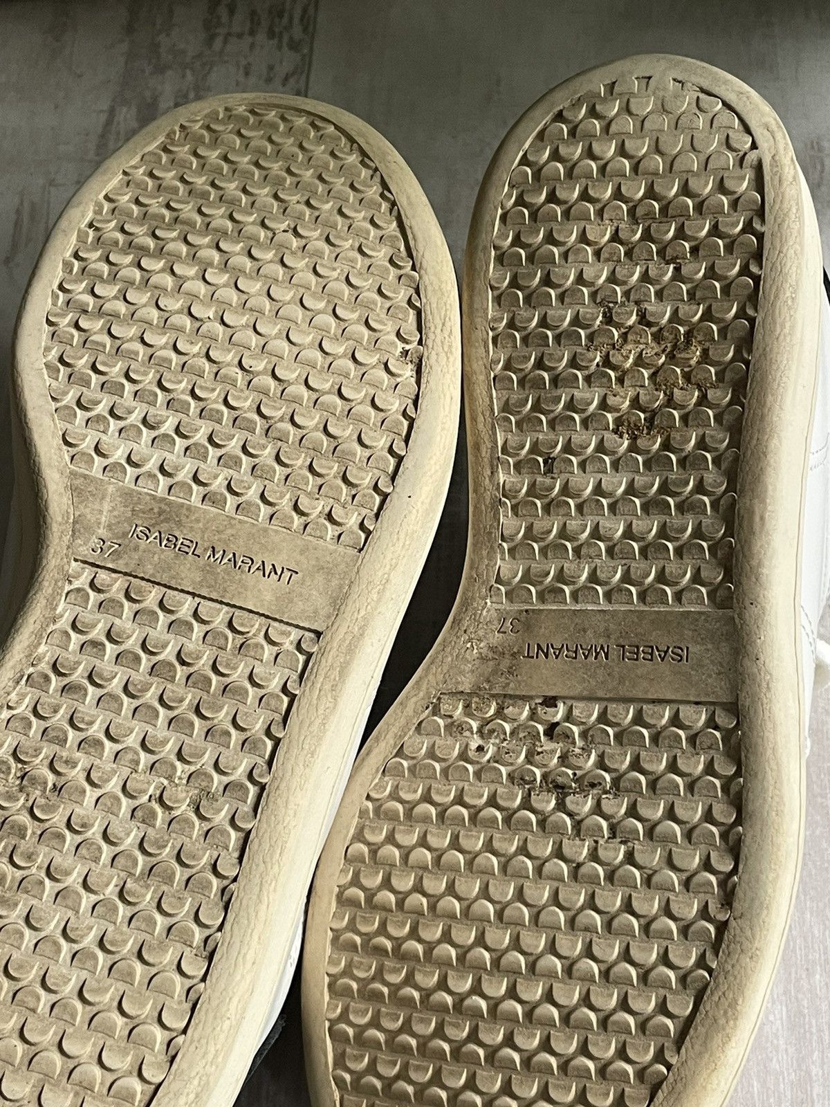 Isabel Marant × Isabel Marant Etoile Isabel Marant Etoile White Leather Sneakers Size US 7 / IT 37 - 12 Thumbnail