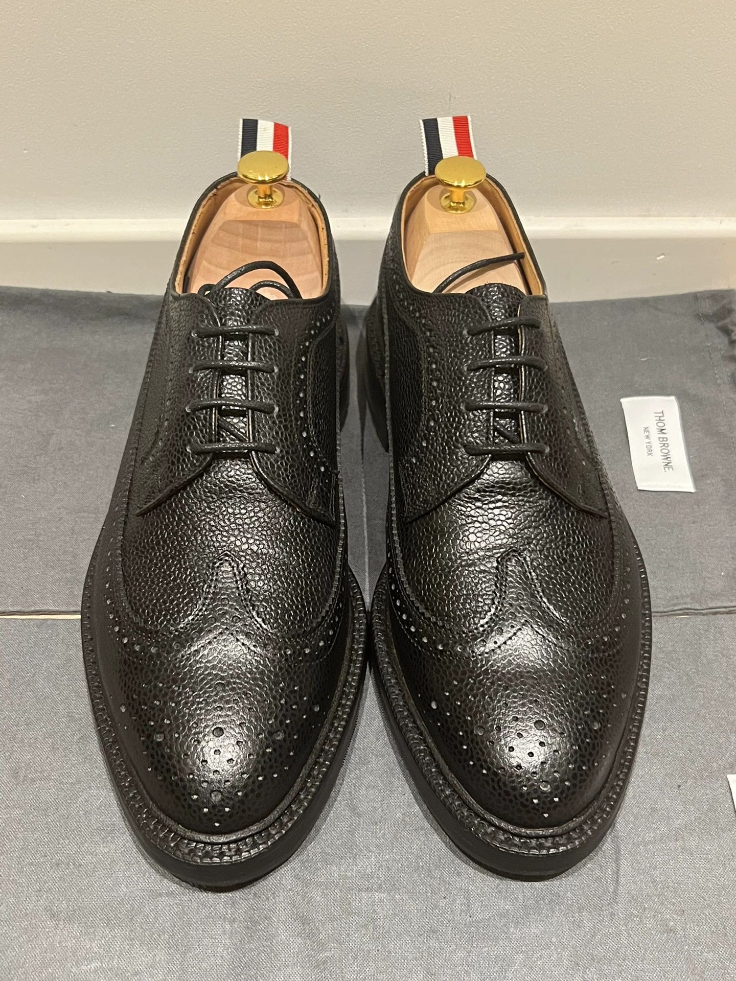 Thom Browne Thom Browne Black Carved Leather Shoes Wooden Sole Size 9.5 Size US 9.5 / EU 42-43 - 1 Thumbnail