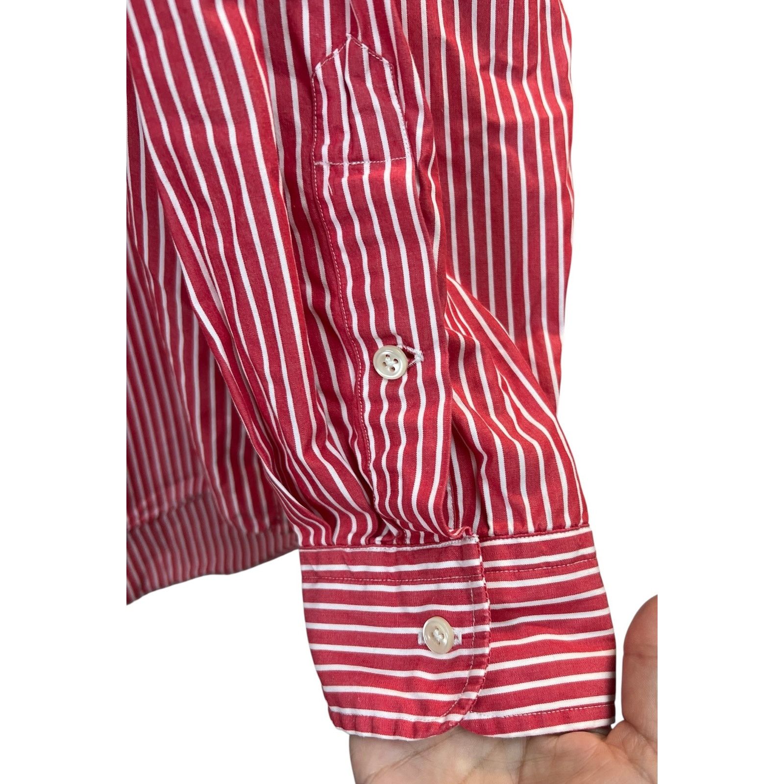 Ralph Lauren Ralph Lauren Big Shirt 100% Cotton Men's Large Red White Size US L / EU 52-54 / 3 - 5 Thumbnail