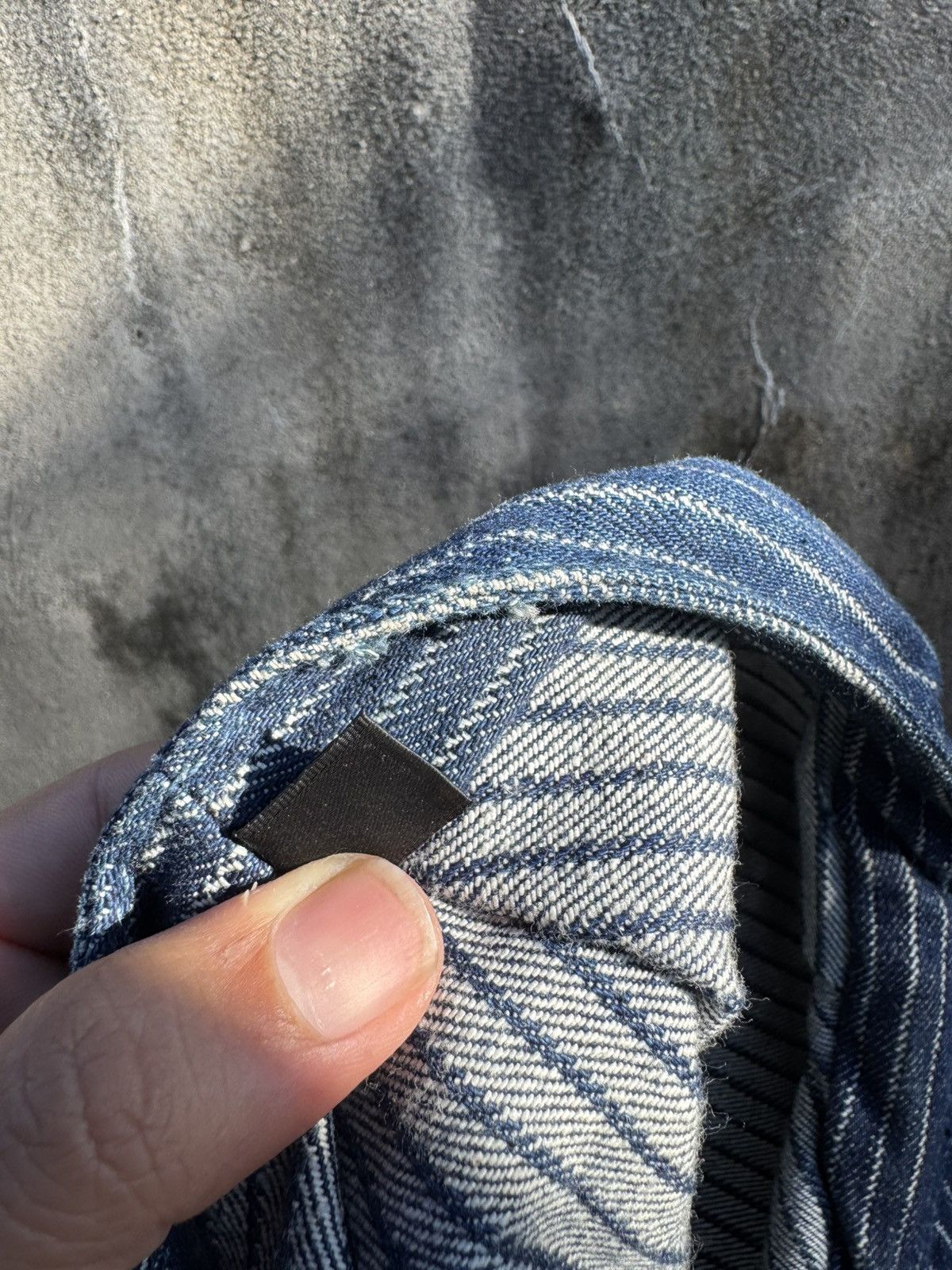Vintage Vintage 70s Denim Hickory Striped Railroad Conductor Hat Size ONE SIZE - 6 Thumbnail