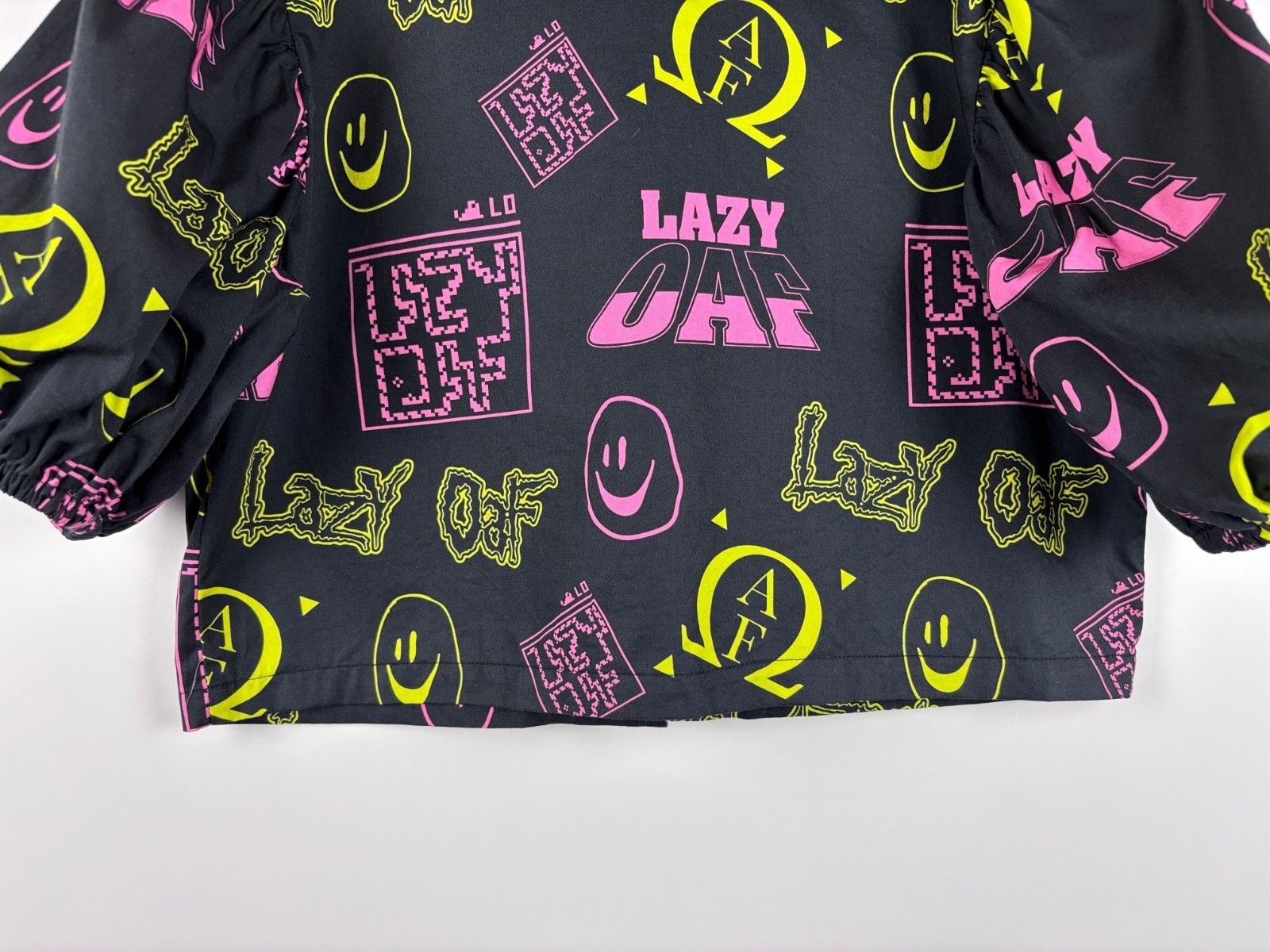 Lazy Oaf Lazy Oaf Button Down Shirt Colorful Top Black Size US 6 Size M / US 6-8 / IT 42-44 - 6 Thumbnail