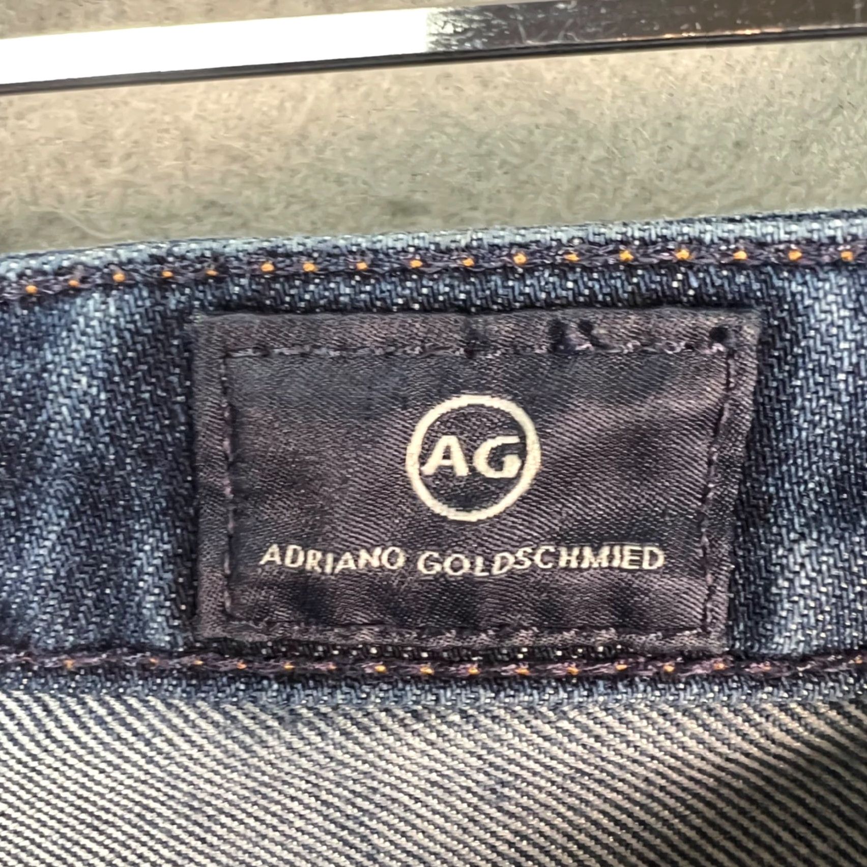 Denime AG Adriano Goldschmied The Stevie Cuff Jeans Slim Straight Blue Denim 28 Womens Jeans 5-Pocket Design Vintage No N/A Size 30" / US 8 / IT 44 - 3 Thumbnail