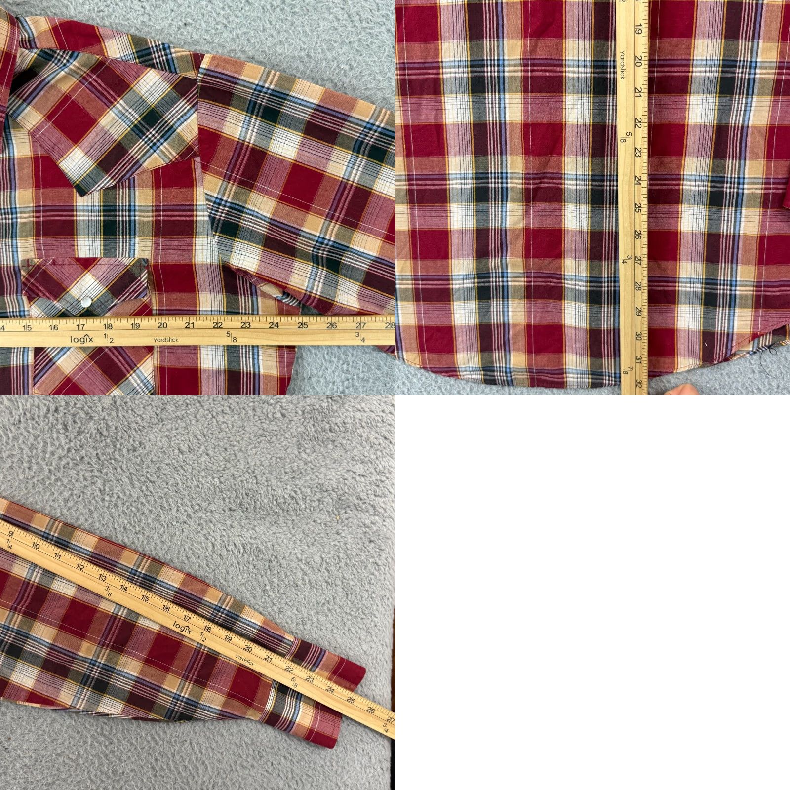 Vintage VINTAGE Ely Cattleman Pearl Snap Shirt Mens L Red Plaid Long Sleeve 80s Western Size US L / EU 52-54 / 3 - 8 Thumbnail