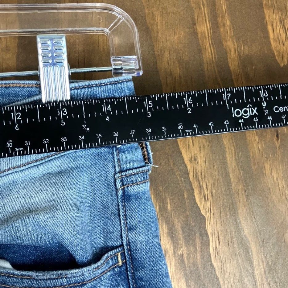 American Eagle Outfitters VINTAGE American Eagle Womens Jeans Blue Denim Mid Rise Jegging Distressed Stretch 6 Size 29" - 7 Thumbnail