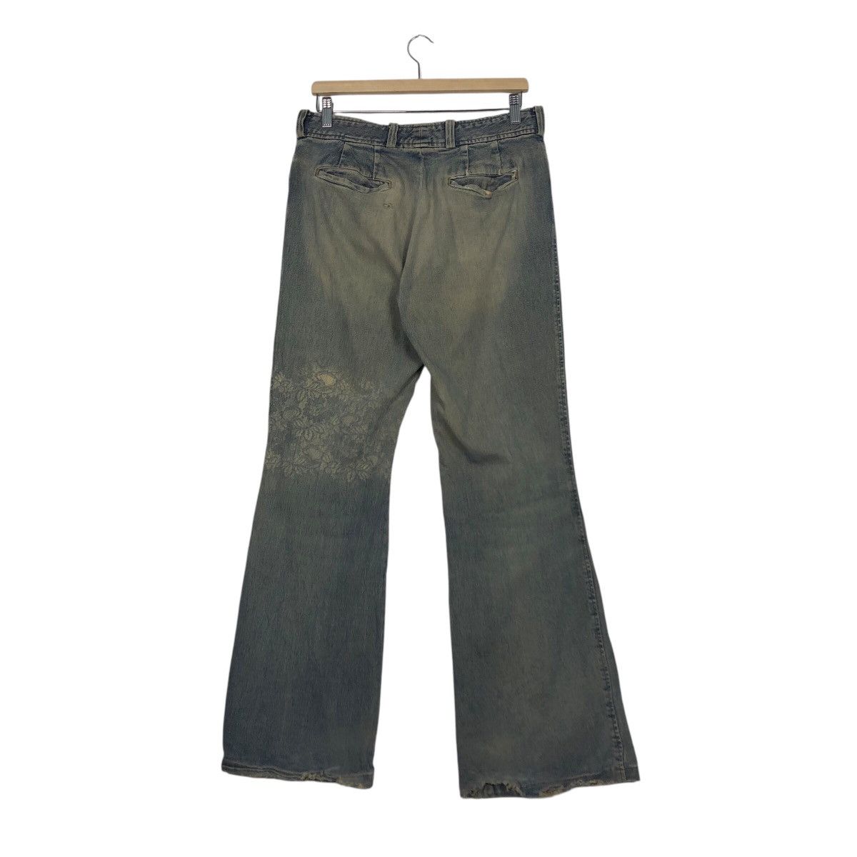 Hysteric Glamour Vintage Denim Jeans Bow Cut Design Flare Jeans Tornado Mart Size US 30 / EU 46 - 9 Thumbnail