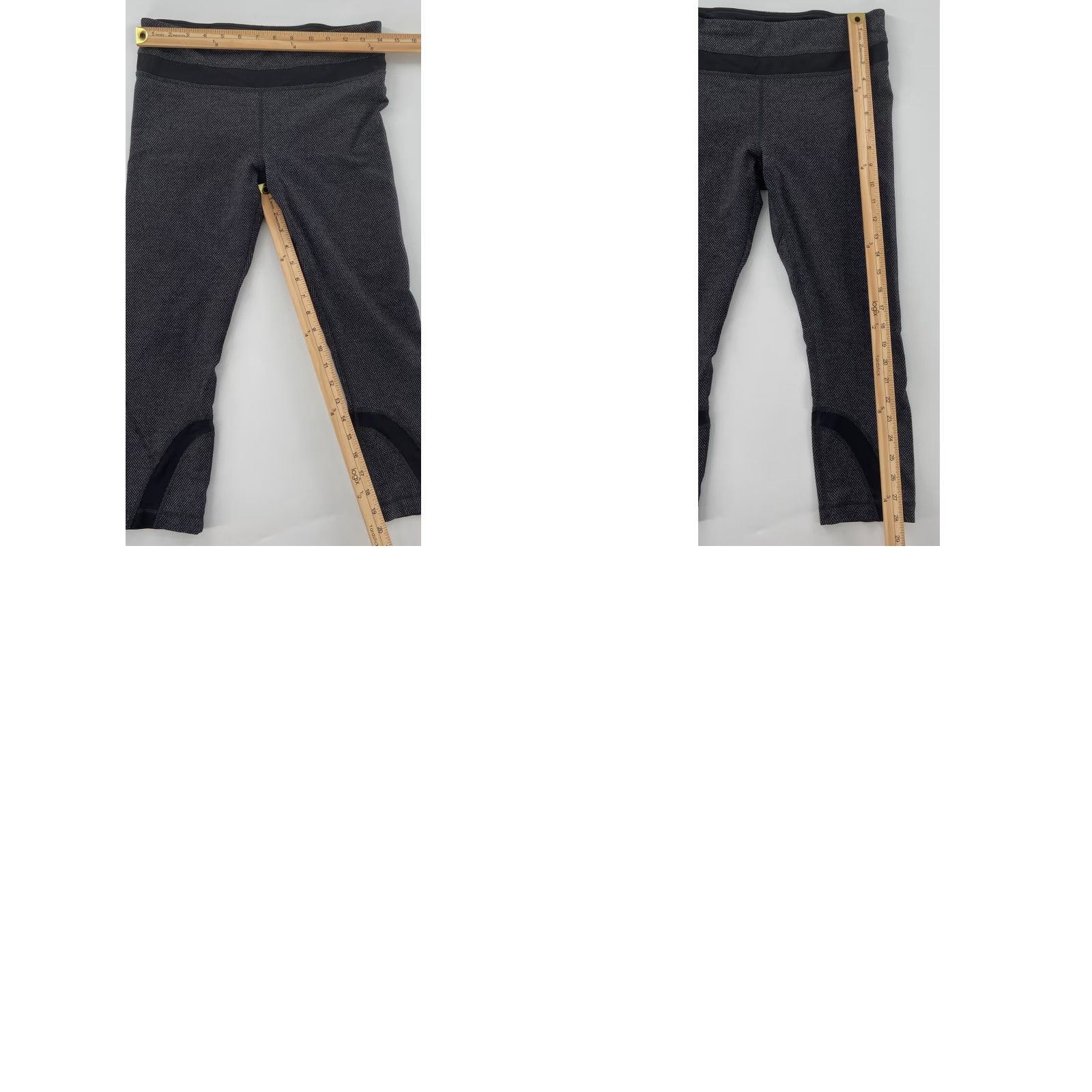 Lululemon Lululemon Women's Crop Leggings Size 8 Gray Activewear Yoga Running & Jogging Athleisure Size 30" / US 8 / IT 44 - 8 Thumbnail