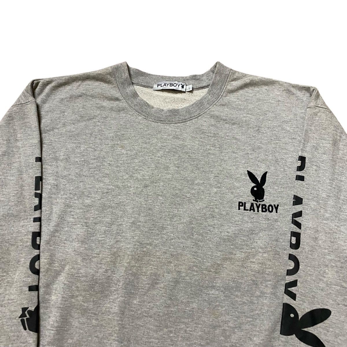 Playboy × Vintage Vintage 90s Playboy Big Logo Embroidery Sweatshirt Size US L / EU 52-54 / 3 - 3 Thumbnail
