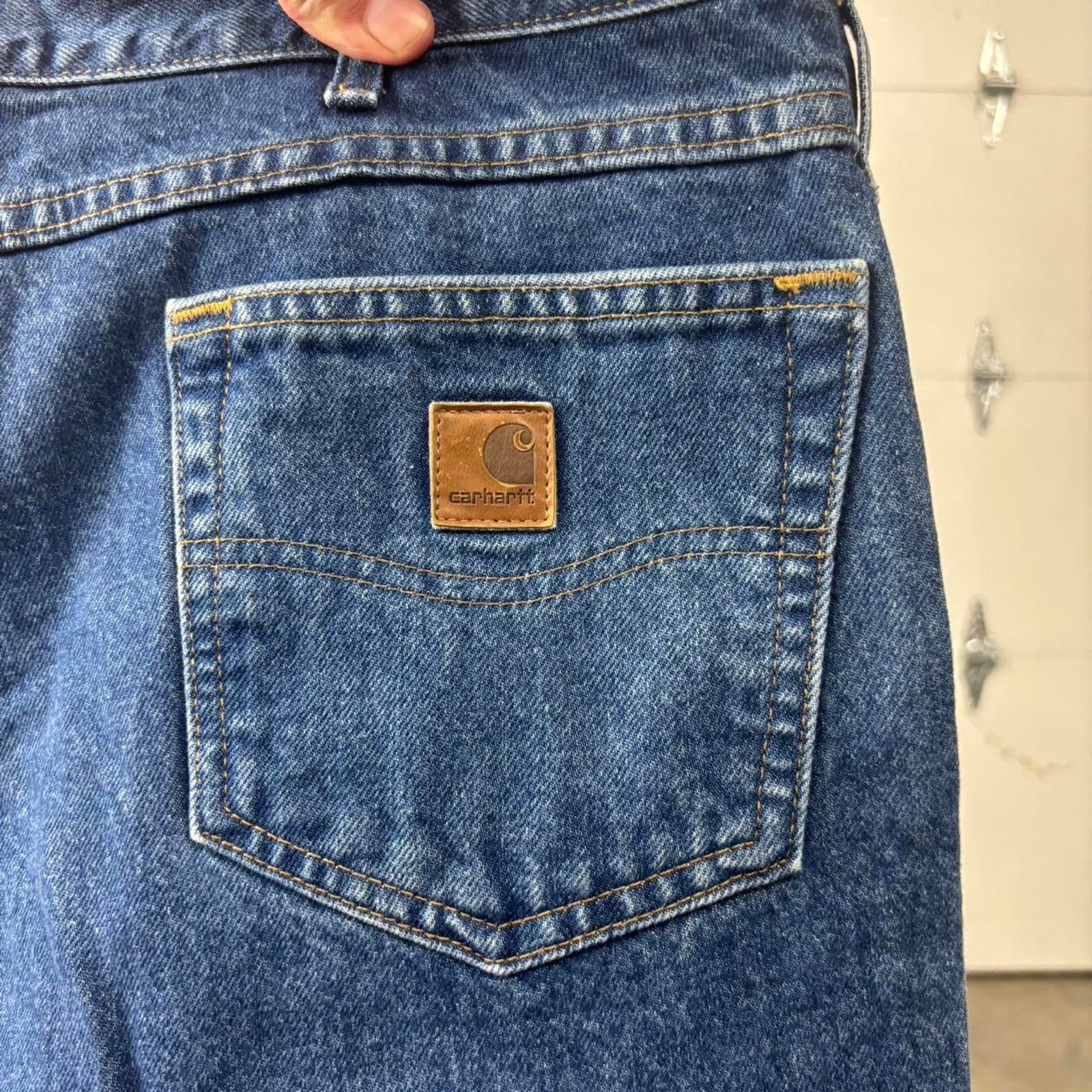 Carhartt Vintage Carhartt Baggy dark wash Grunge Jeans Size US 42 / EU 58 - 3 Thumbnail