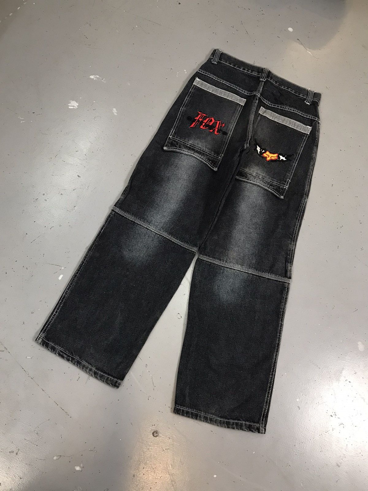 Fox Racing × Vintage Vintage fox racing logo embroidered denim Size US 32 / EU 48 - 9 Thumbnail