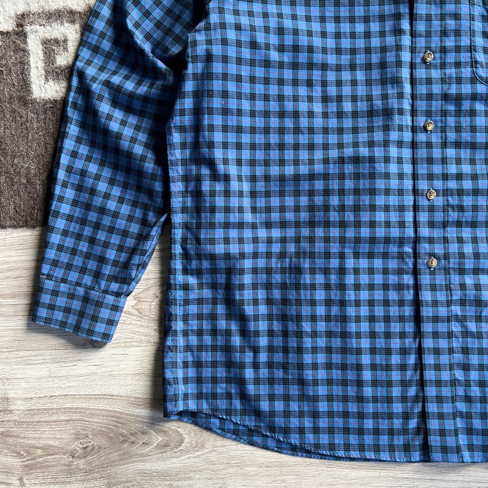 L.L. Bean L.L.Bean Wrinkle Resistant Plaid Regular Shirt 9507AC Size US XL / EU 56 / 4 - 4 Thumbnail