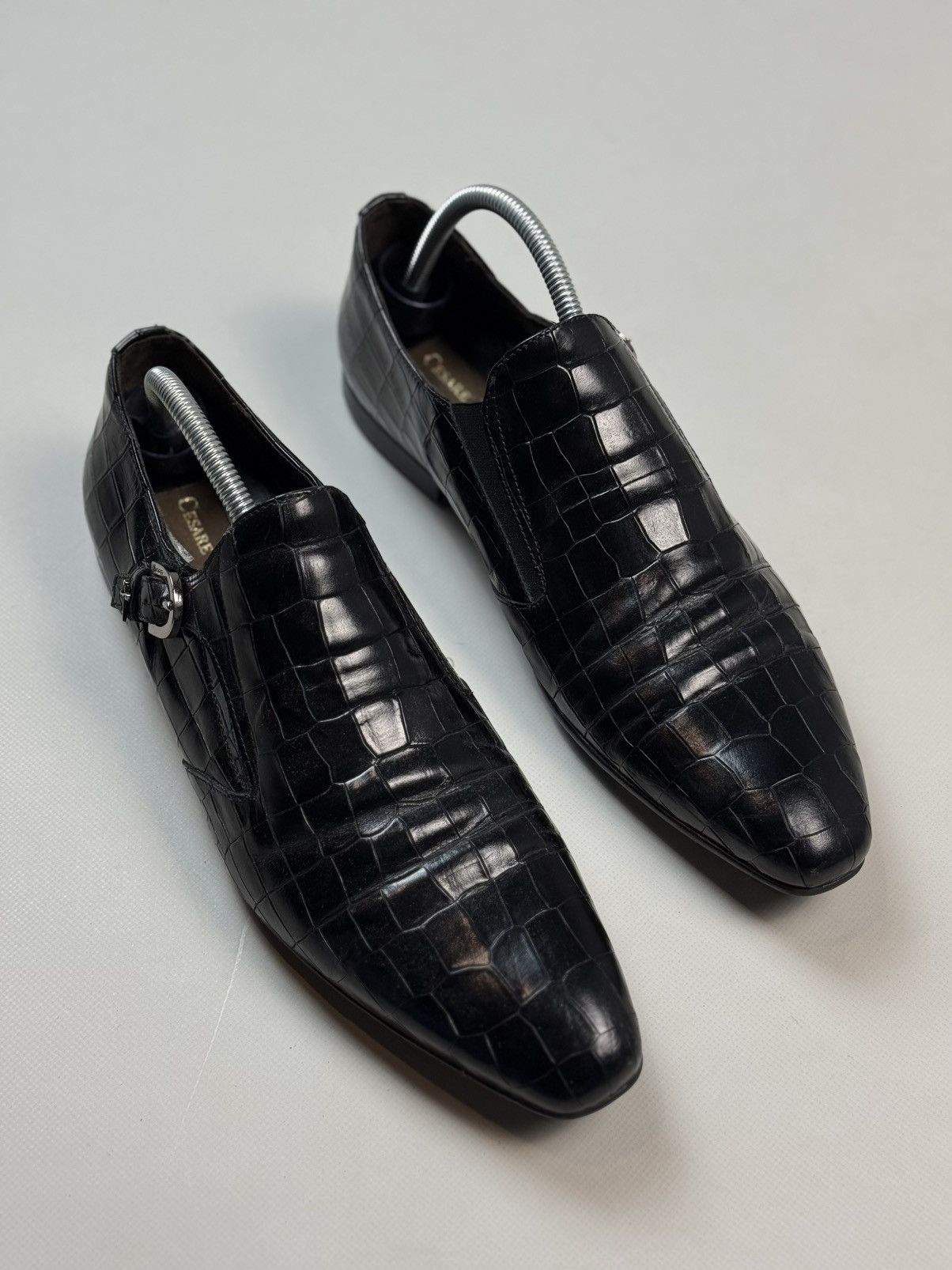 Other Cesare Paciotti Crocodile Leather Monk Strap Dress Shoes Size US 9 / EU 42 - 2 Thumbnail