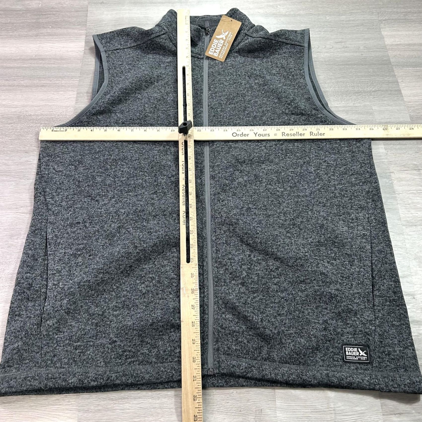 Eddie Bauer Eddie Bauer Radiator Vest 3.0 Womens XL Gray Fleece Full Zip Outdoor Warm Vest Woman XL Gray Full Zip Pockets Casual Travel Size XL / US 12-14 / IT 48-50 - 7 Thumbnail