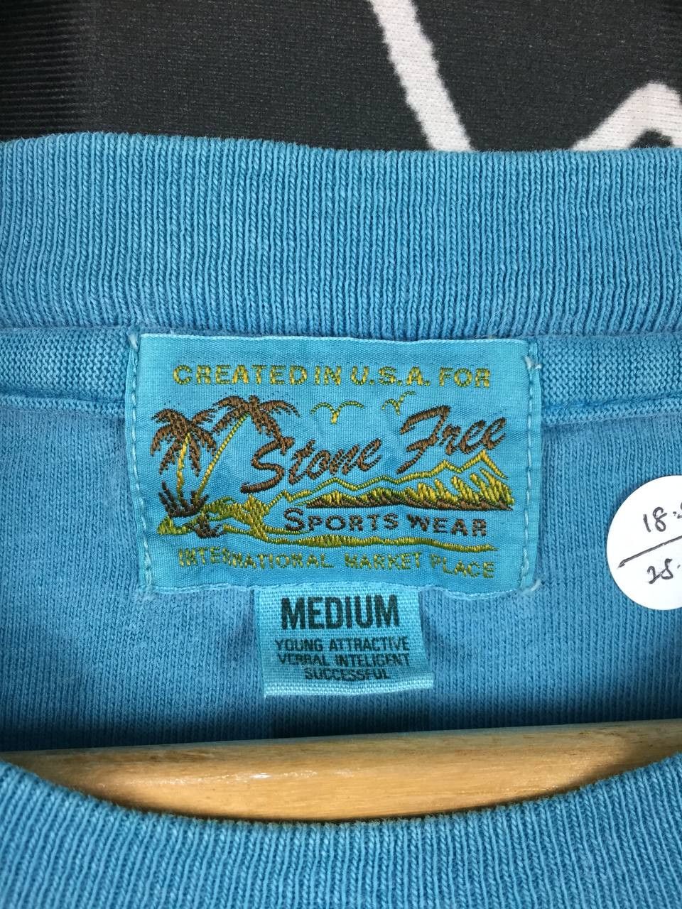 Vintage Vtg Stone Free Sportswear Raciness Freedom Quote Tee Size US M / EU 48-50 / 2 - 8 Thumbnail