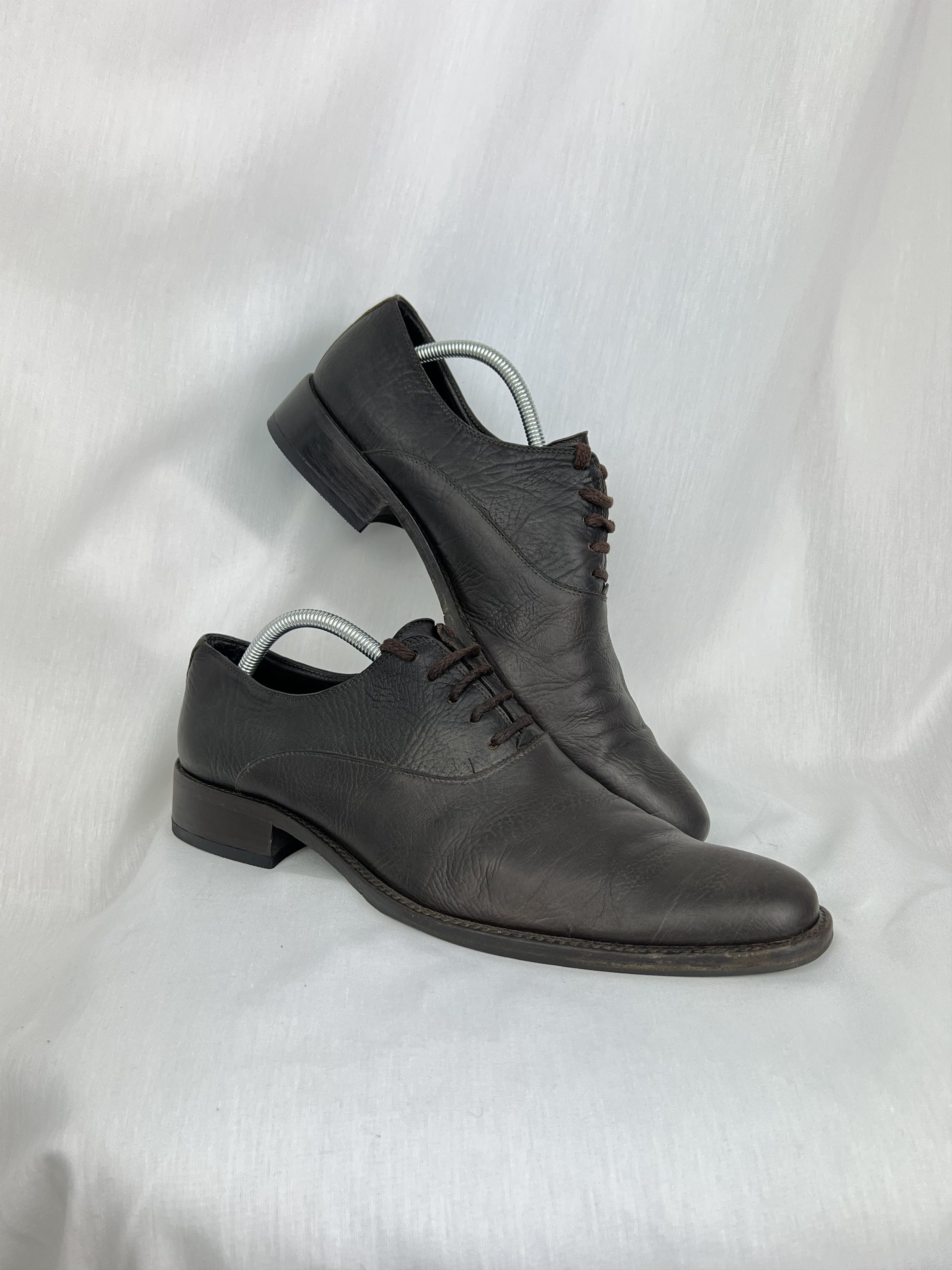 Doucal's Deer Skin Leather Pointed Derby Dress Shoes Size US 10.5 / EU 43-44 - 1 Thumbnail