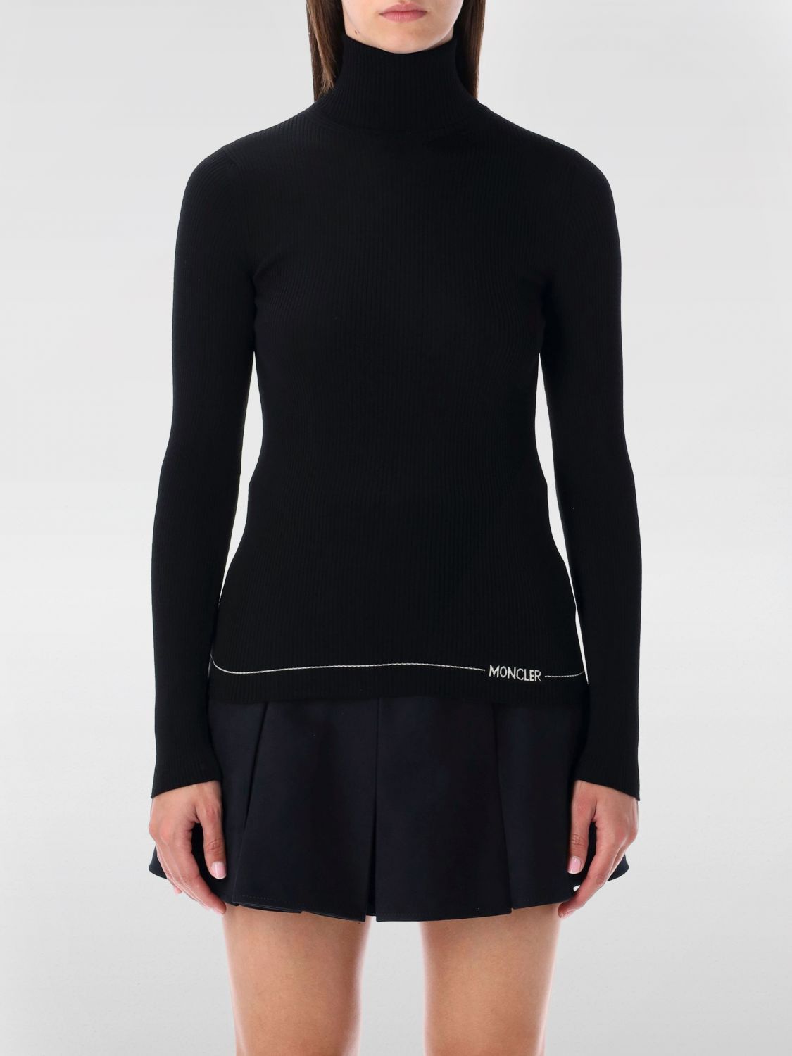 Moncler Moncler Sweater Woman Black Size L / US 10 / IT 46 - 1 Preview