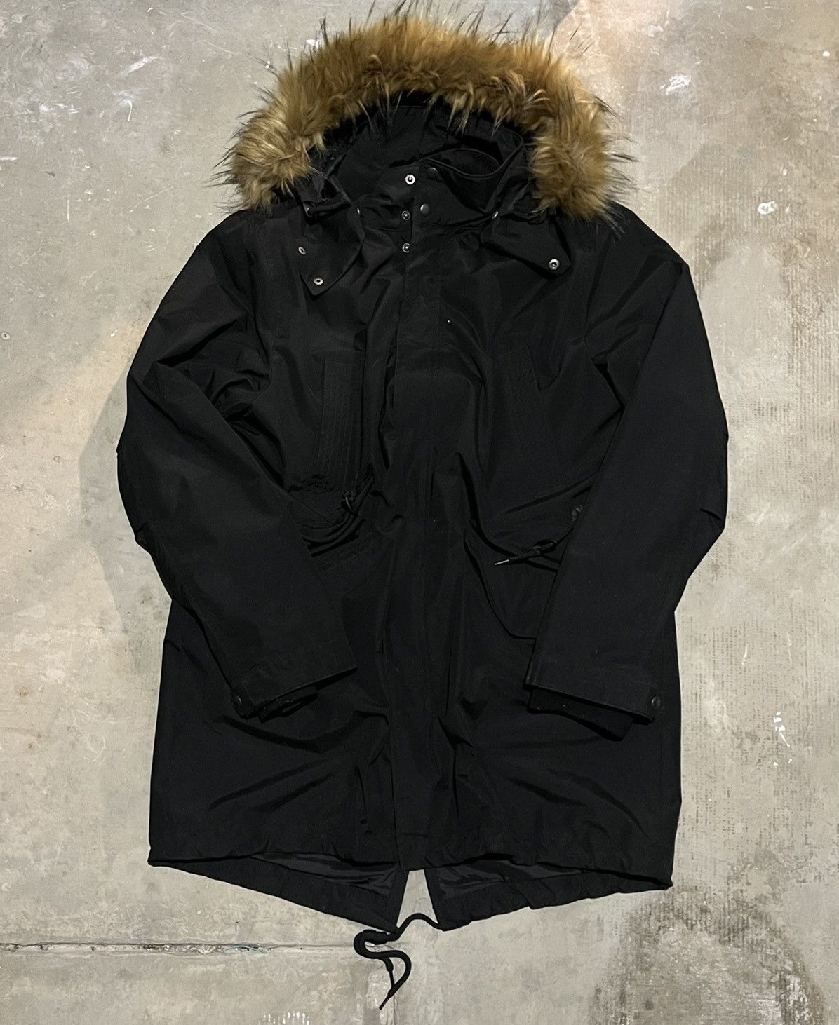 Image of Grail Vintage Cole Haan Fishtail Parka in Black, Men's (Size XL)