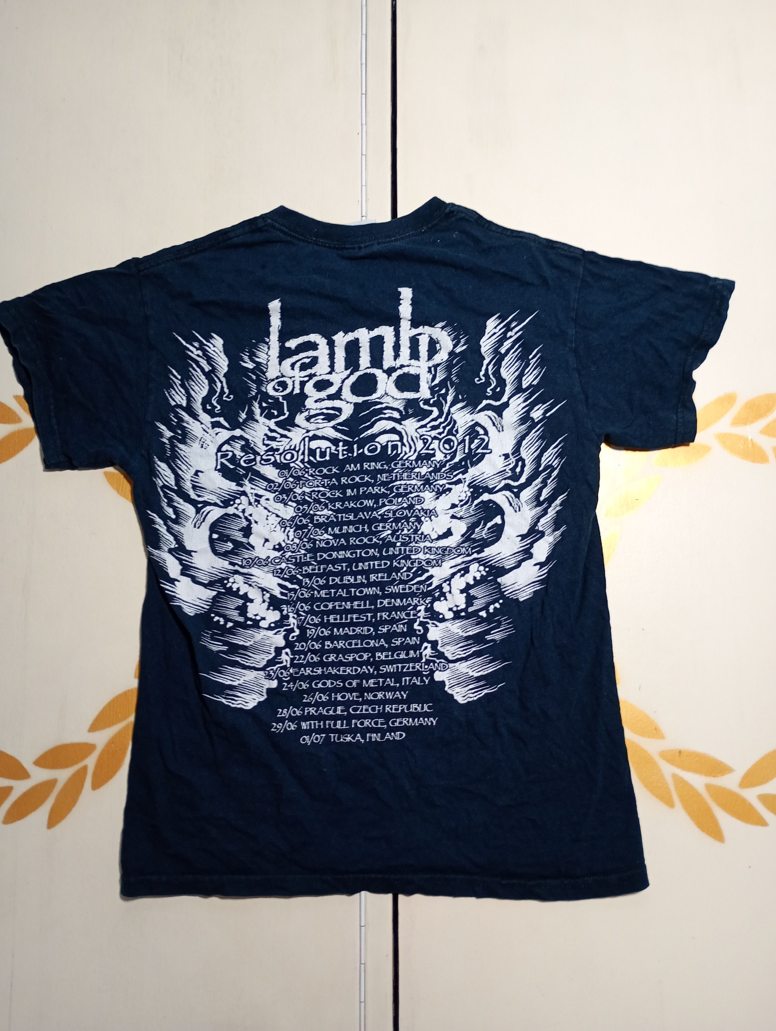 Band Tees Lamb of God Resolution 2012 Gildan T-Shirt Size US S / EU 44-46 / 1 - 8 Thumbnail