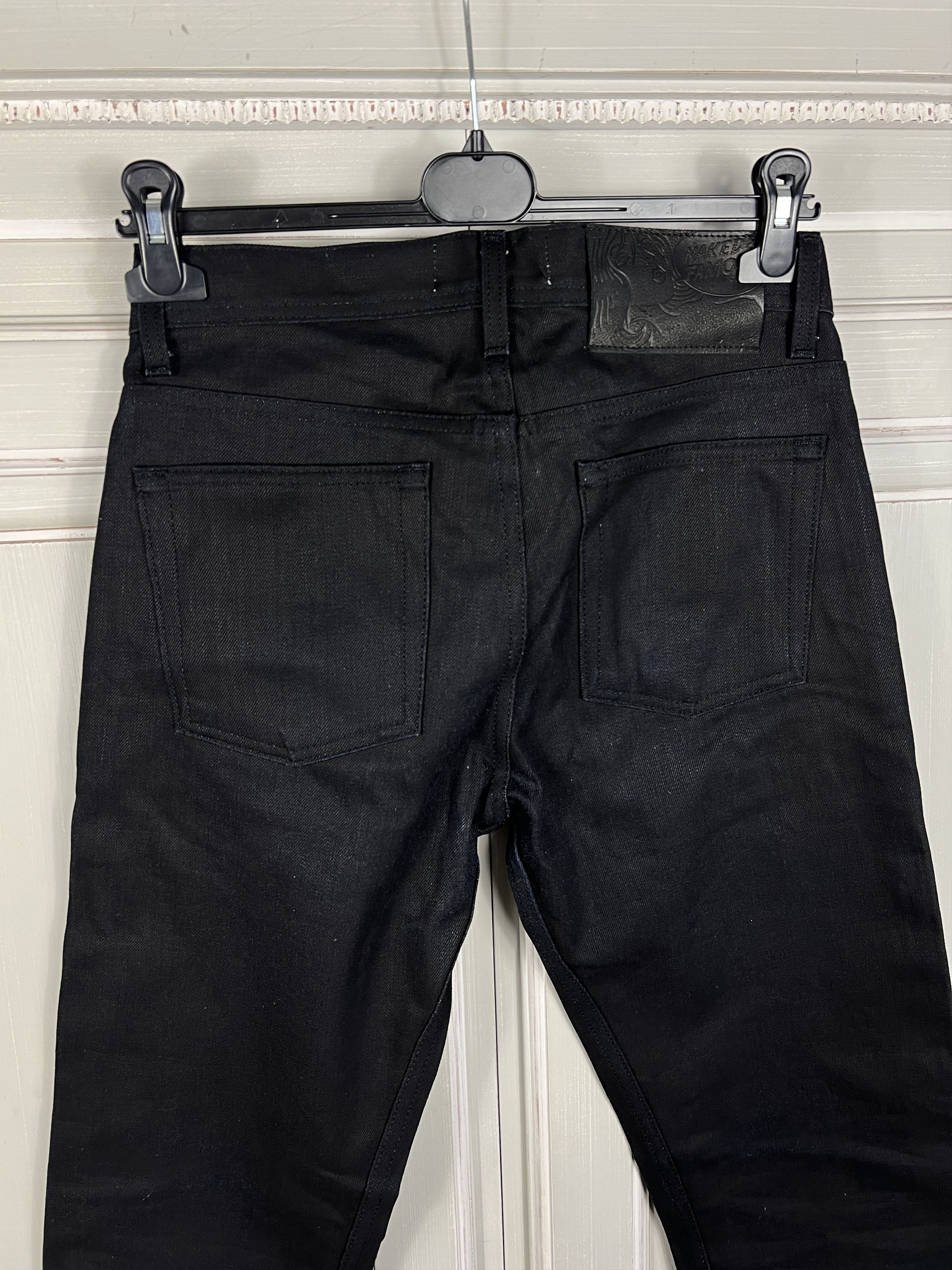 Naked & Famous naked famous denim black selvedge pants skinny wax jeans Size US 29 - 5 Thumbnail