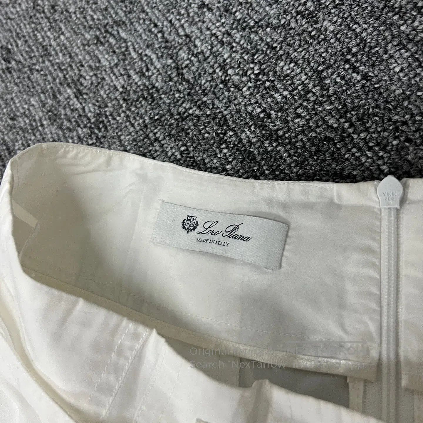 Loro Piana LORO PIANA SIZE 42 White half-skirt| Size 25" / US 0 / IT 36 - 5 Thumbnail