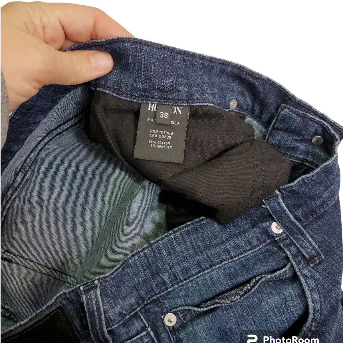 Hudson Hudson | Dark Wash Byron 6 Pocket Straight Zip Fly | Size 38 Size US 38 / EU 54 - 4 Thumbnail