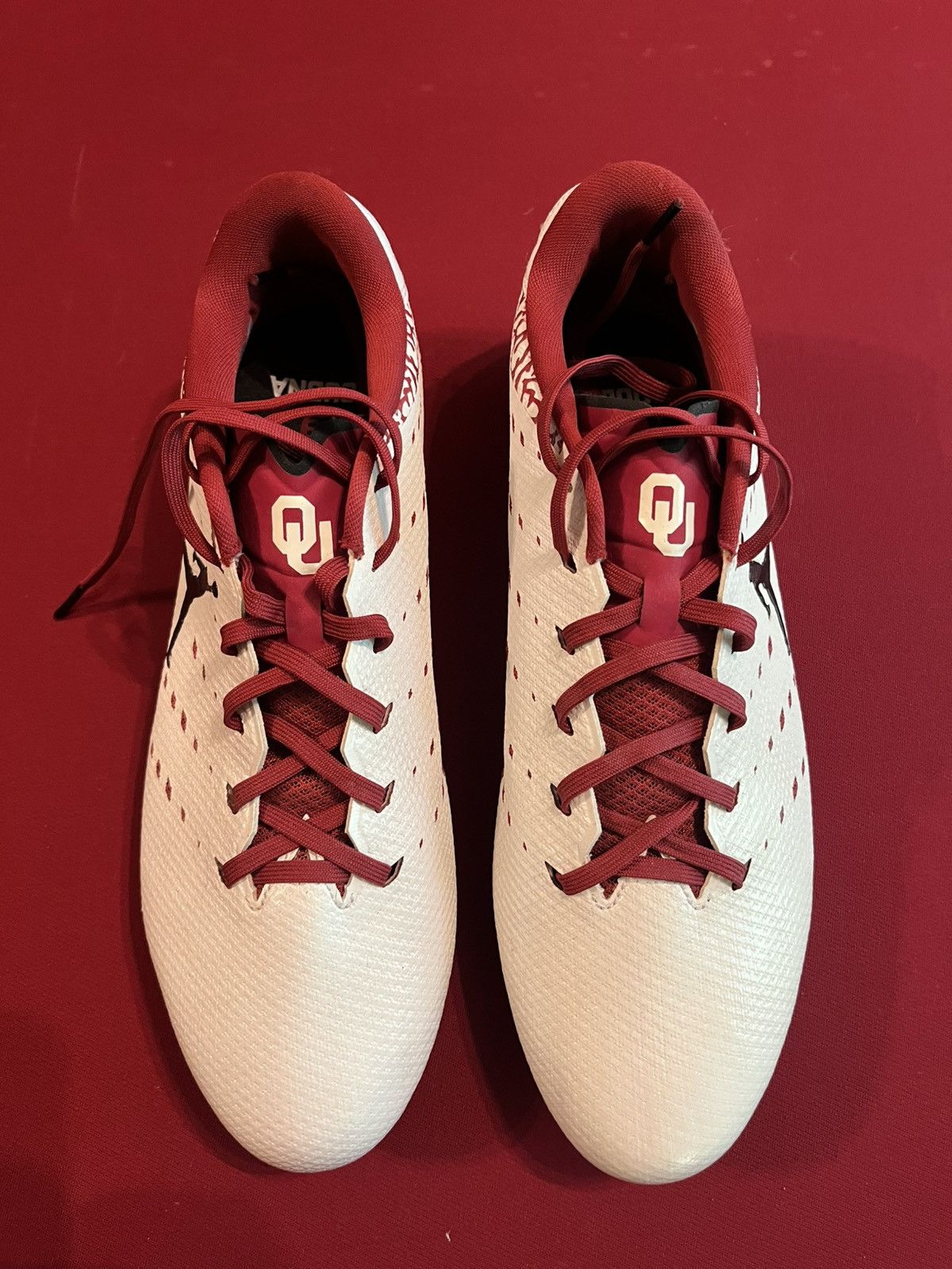 Jordan Brand Jordan Oklahoma PE cleats Size US 12 / EU 45 - 4 Thumbnail