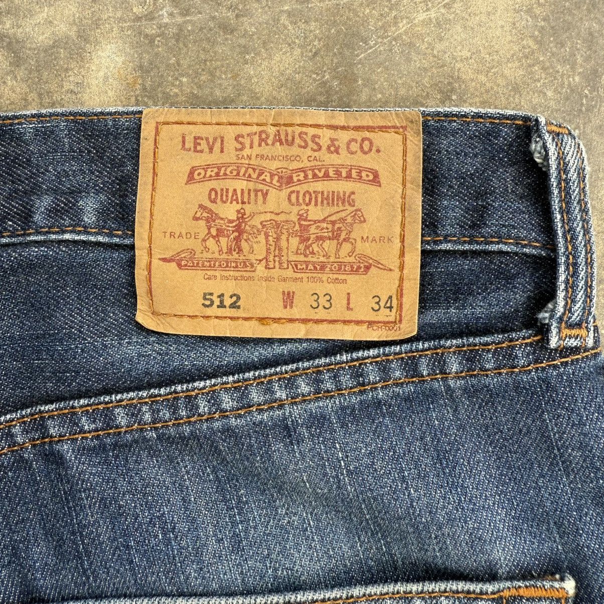 Levi's Vintage Clothing VINTAGE LEVI’S 512 FADED JEAN DENIM PANTS Size US 33 - 11 Thumbnail