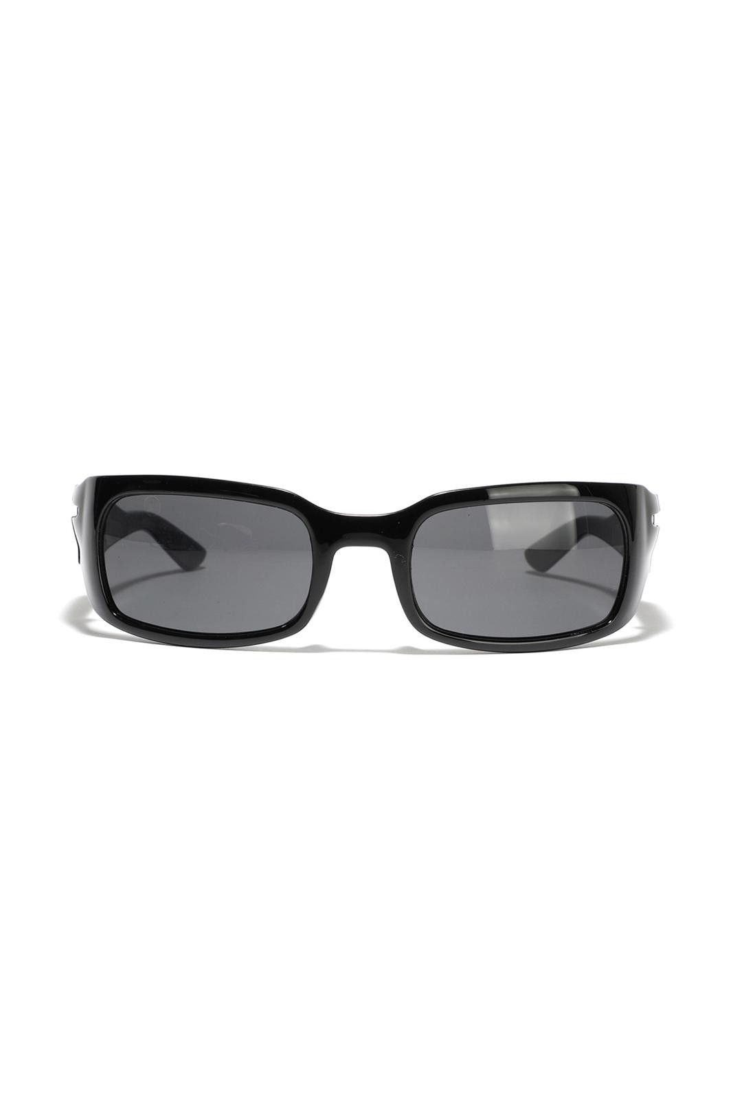 Japanese Brand Vtg Vintage Y2k Avant Garde Black Rectangle Sunglasses OS Size ONE SIZE - 2 Thumbnail