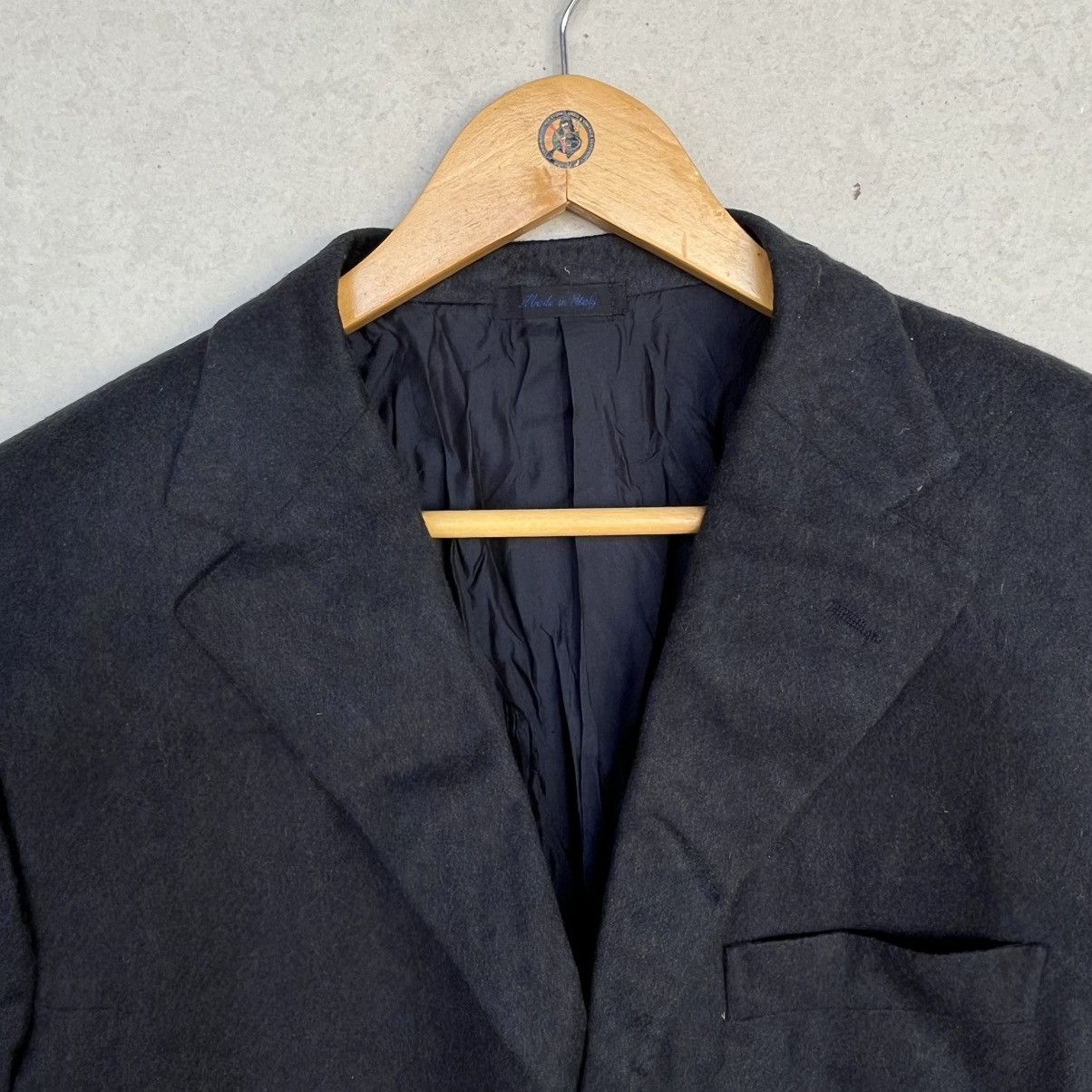 Other Vintage Black Blazer With A Classic Fit Made in Italy SizeXL Size 44L - 4 Thumbnail