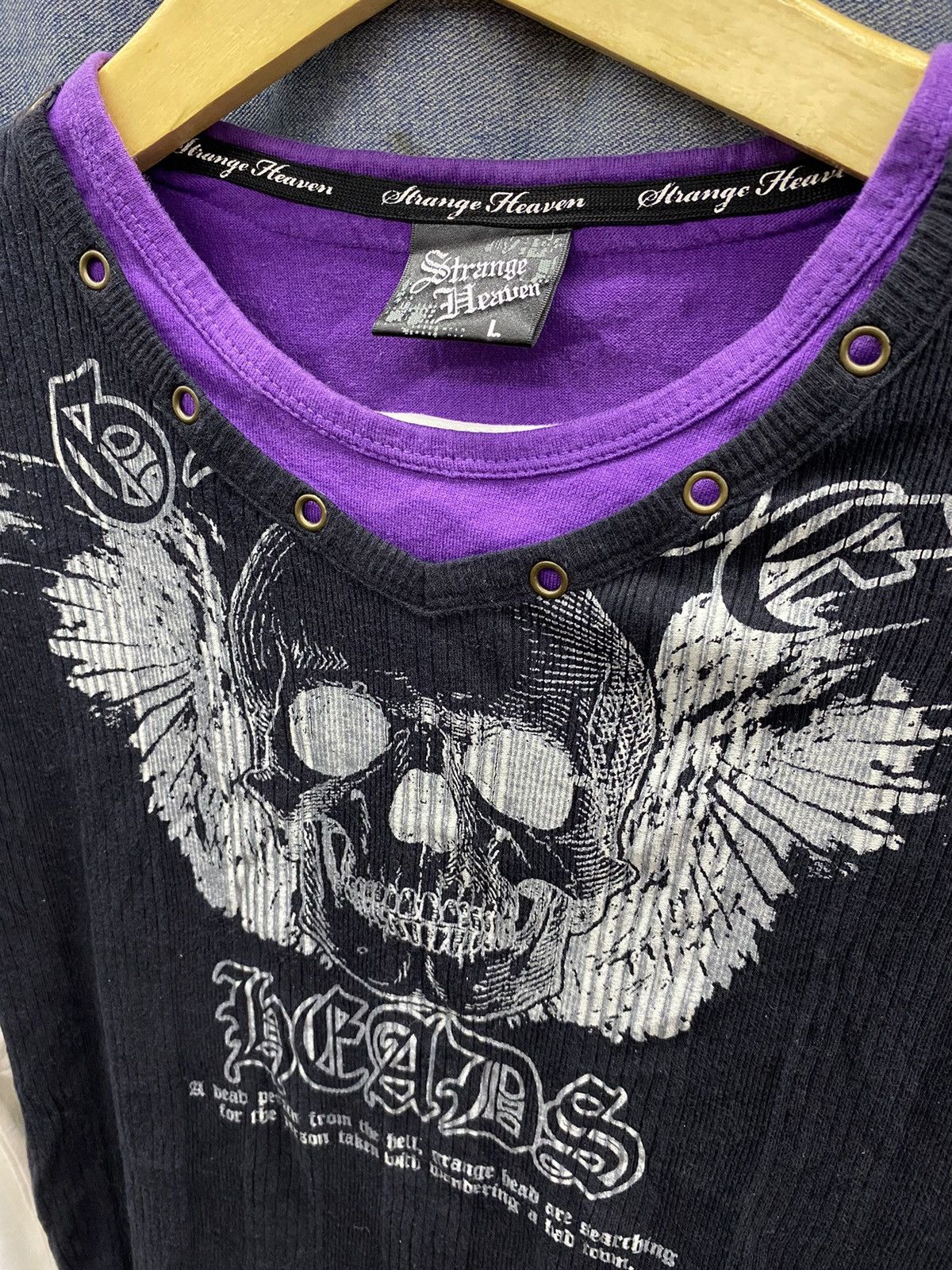 Hysteric Glamour × Japanese Brand × KMRii japanese brand strange heaven double layer poem skull Size US M / EU 48-50 / 2 - 3 Thumbnail