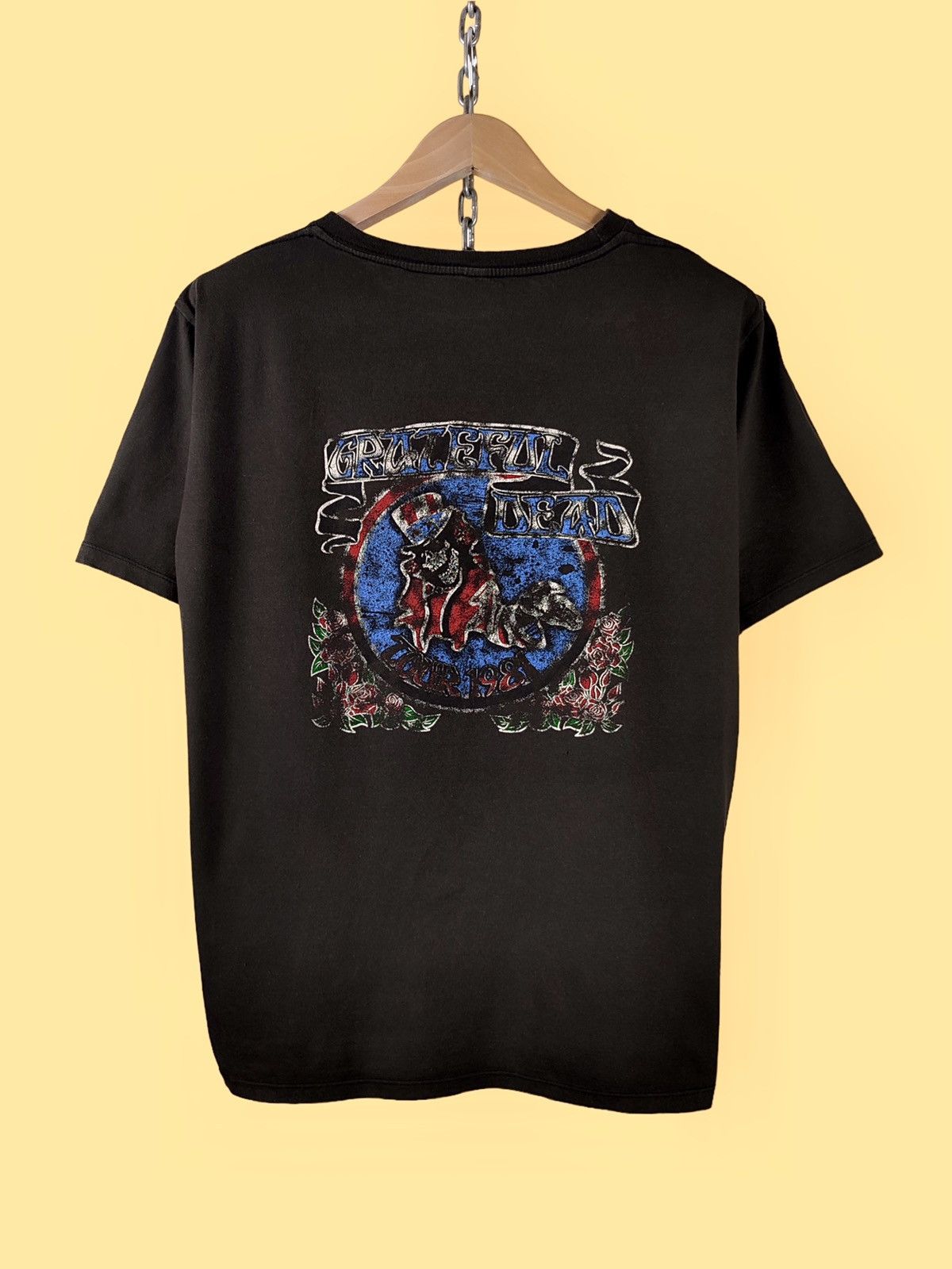 Band Tees 90s Vintage Grateful Dead 1981 Tour Promo Rock T-Shirt Size US M / EU 48-50 / 2 - 8 Thumbnail
