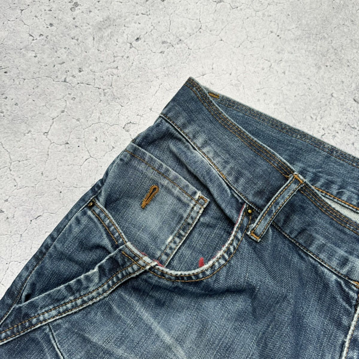 Japanese Brand × Neighborhood × Vintage Neighborhood Faded Japanese Denim Distressed Jeans Size US 34 / EU 50 - 7 Thumbnail