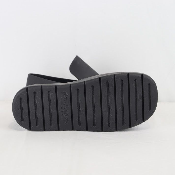 Bottega Veneta o1rshd1 Matt Rubber Sandal in Black Size US 8 / EU 41 - 8 Thumbnail
