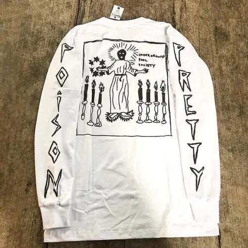 Japanese Brand Creative Line Drawing Long Sleeved T-Shirt Size US L / EU 52-54 / 3 - 2 Thumbnail